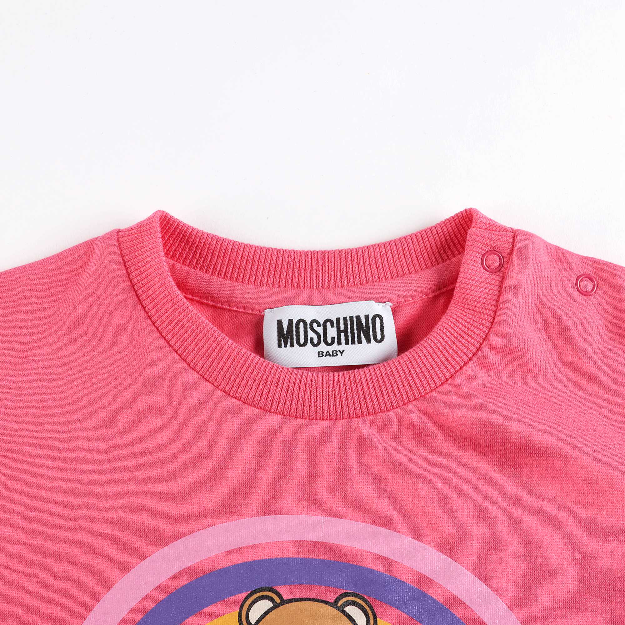 Girls Pink Bear Cotton T-Shirt