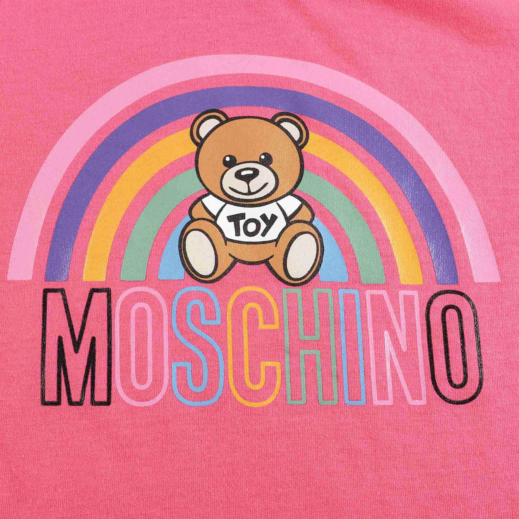 Girls Pink Bear Cotton T-Shirt