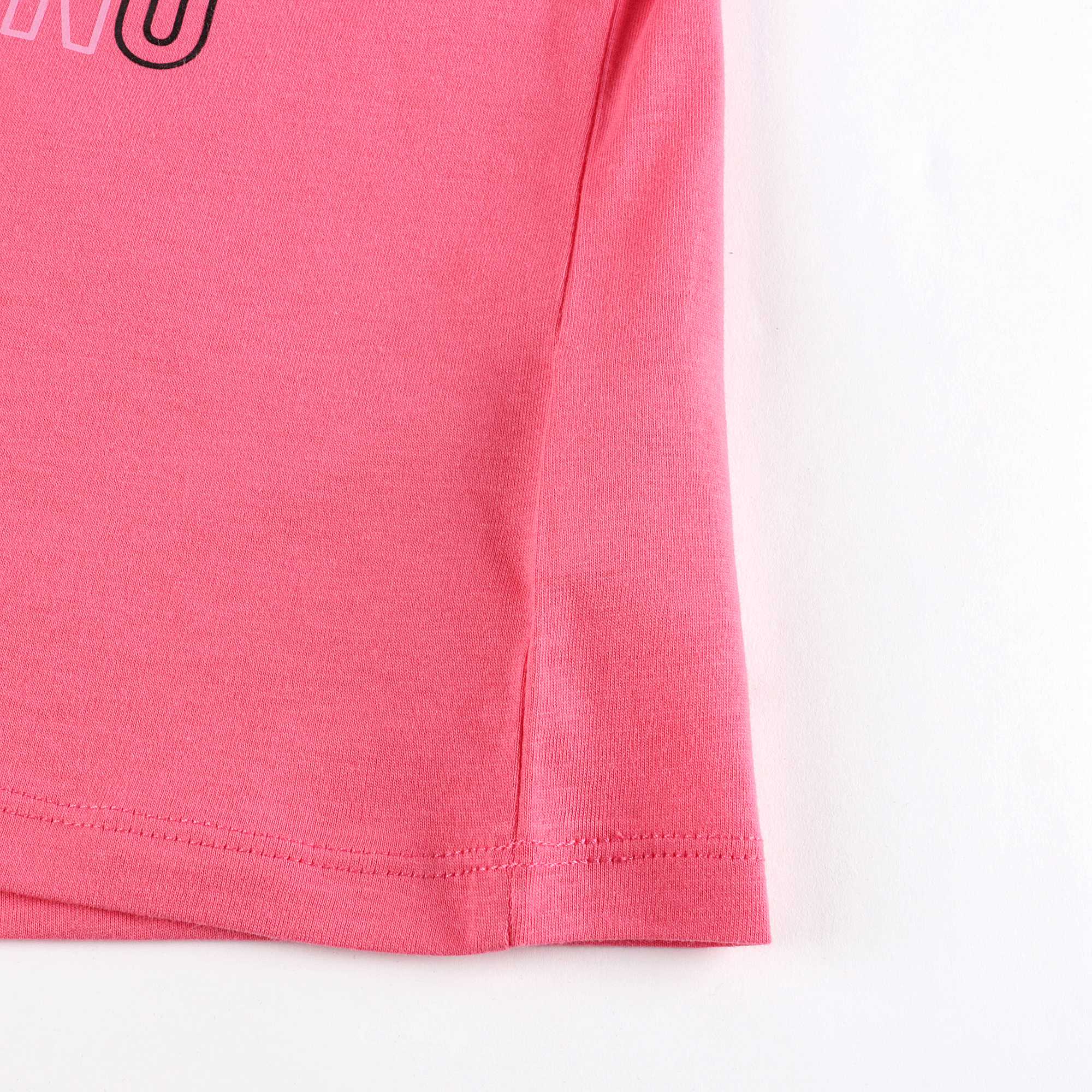 Girls Pink Bear Cotton T-Shirt