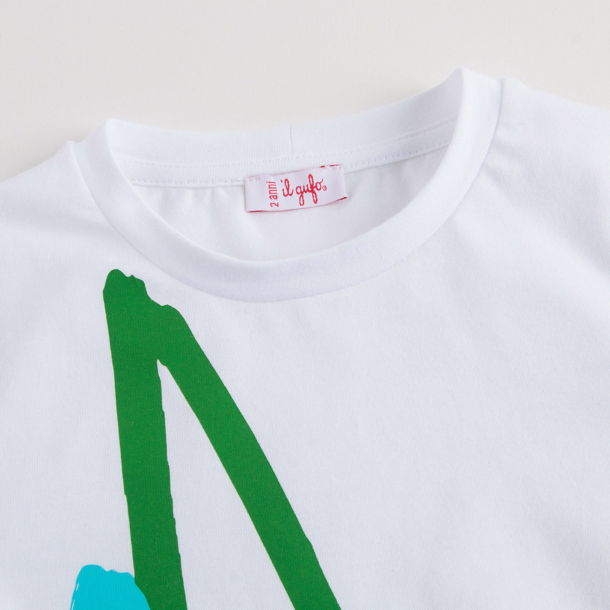 Boys White Cotton Jersey T-Shirt