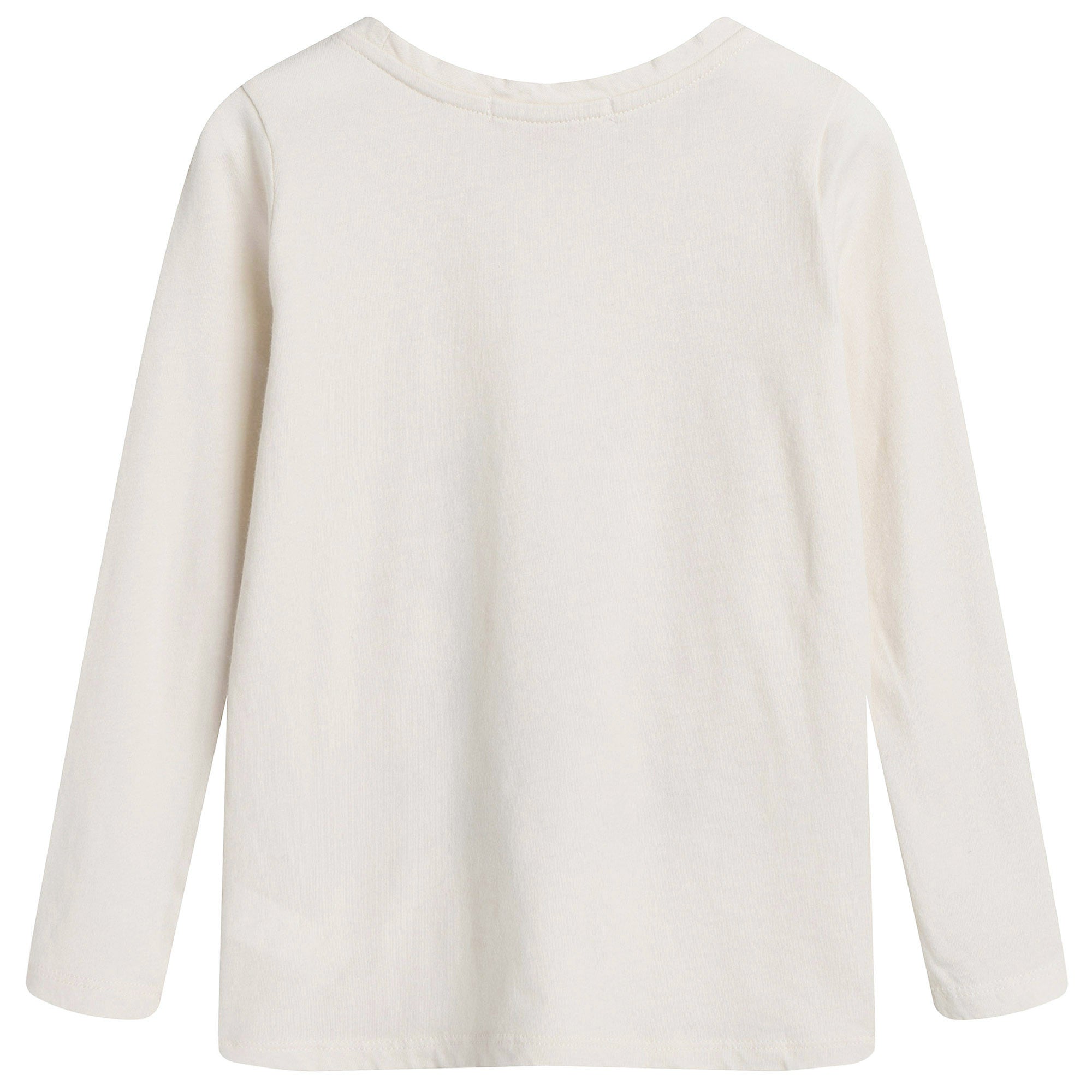 Girls Beige Cotton Eiffel Printed Trims T-Shirt - CÉMAROSE | Children's Fashion Store - 2