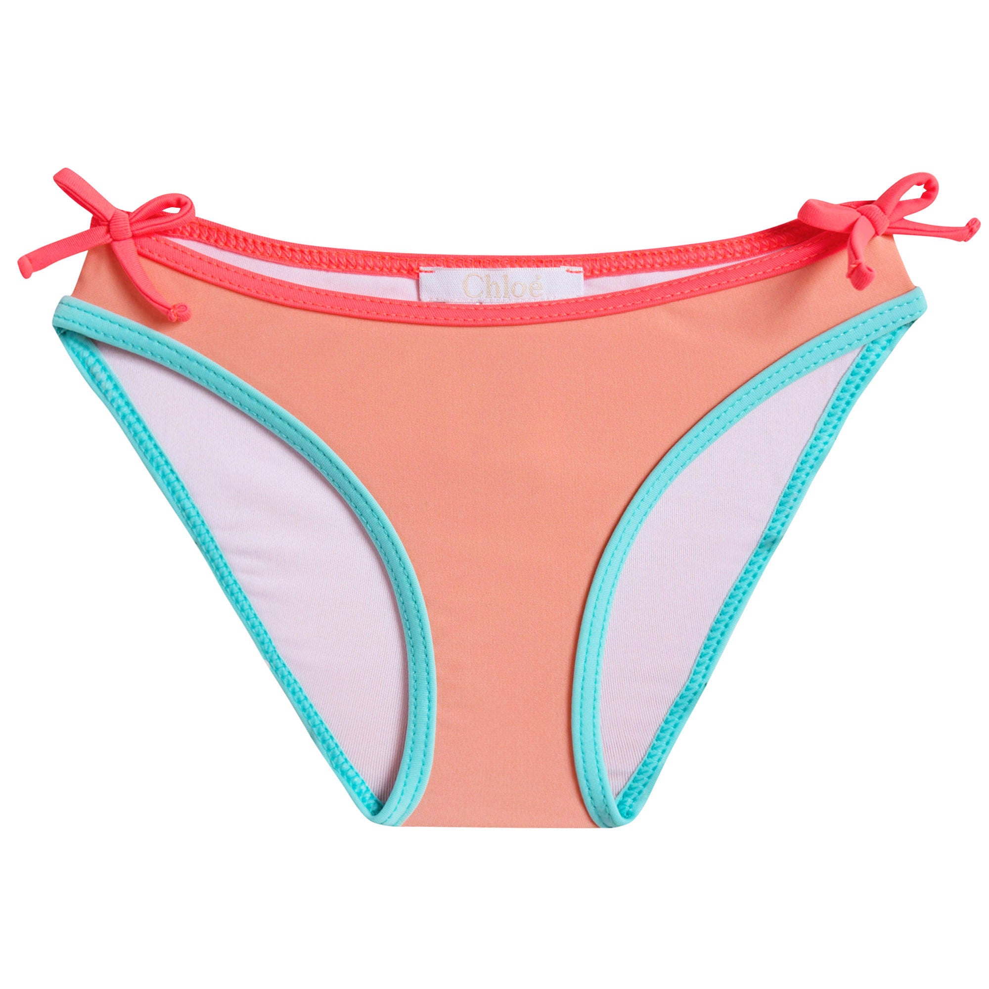 Girls Orange Peach Bikini
