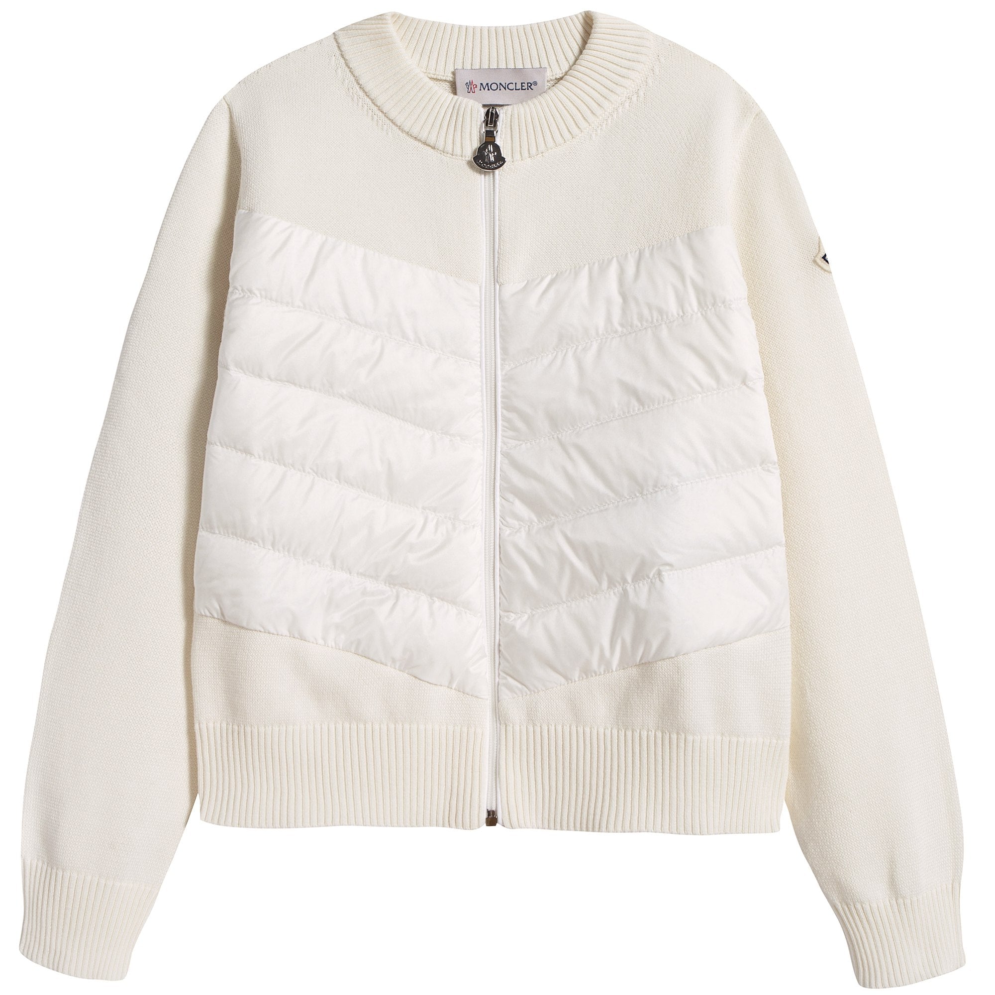 Girls Rice White "MAGLIA TRICOT" Cardigan