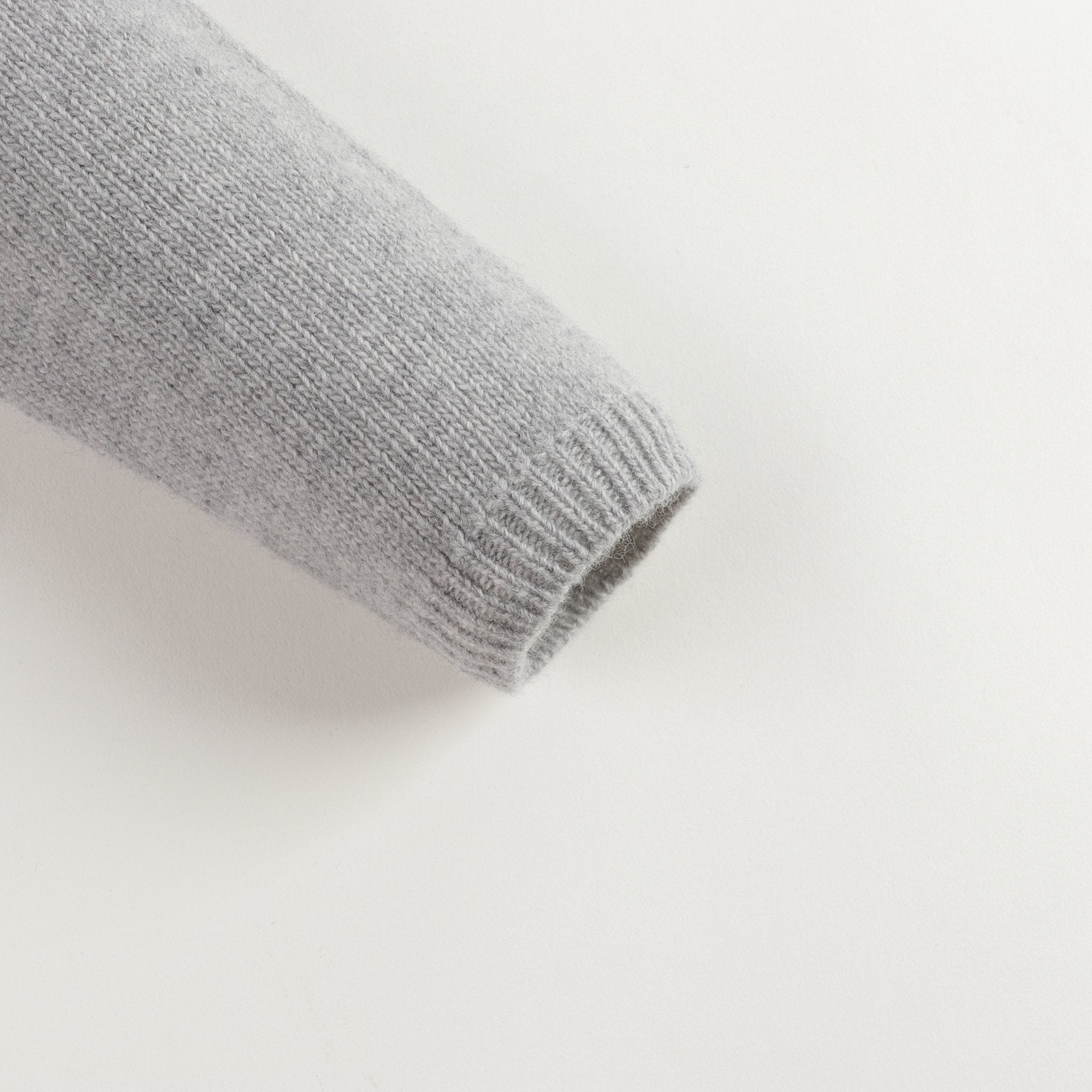 Girls Grey Balloon Wool Cardigan