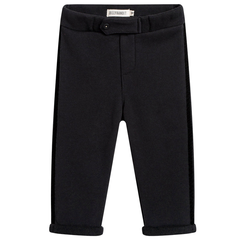Baby Boys Grey Turn Up Cuffs Cotton Trouser - CÉMAROSE | Children's Fashion Store - 1