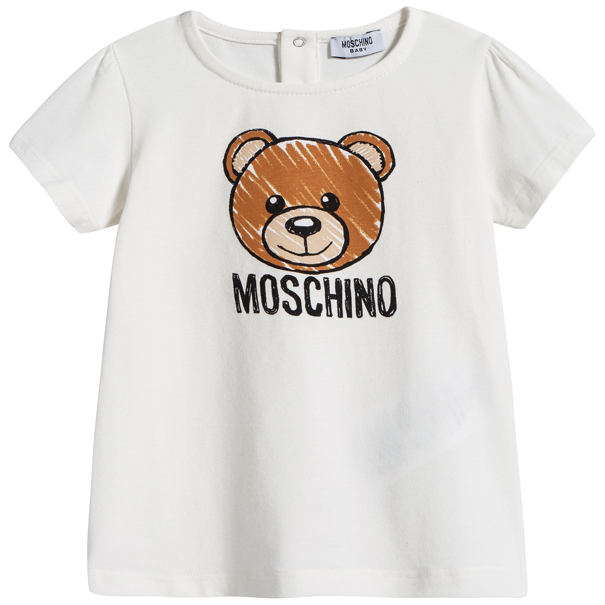 Baby Girls Ivory Teddy T-shirt