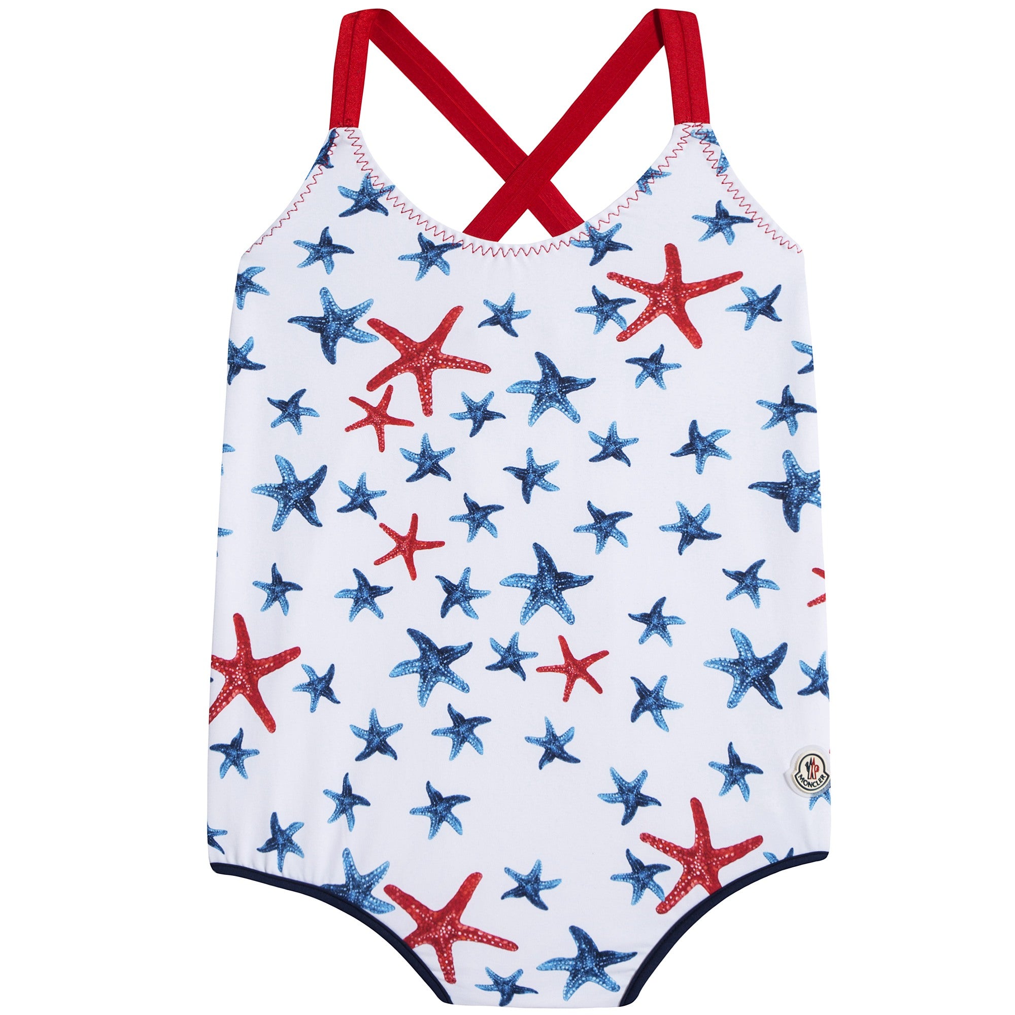 Baby Girls White Star Swimsuit
