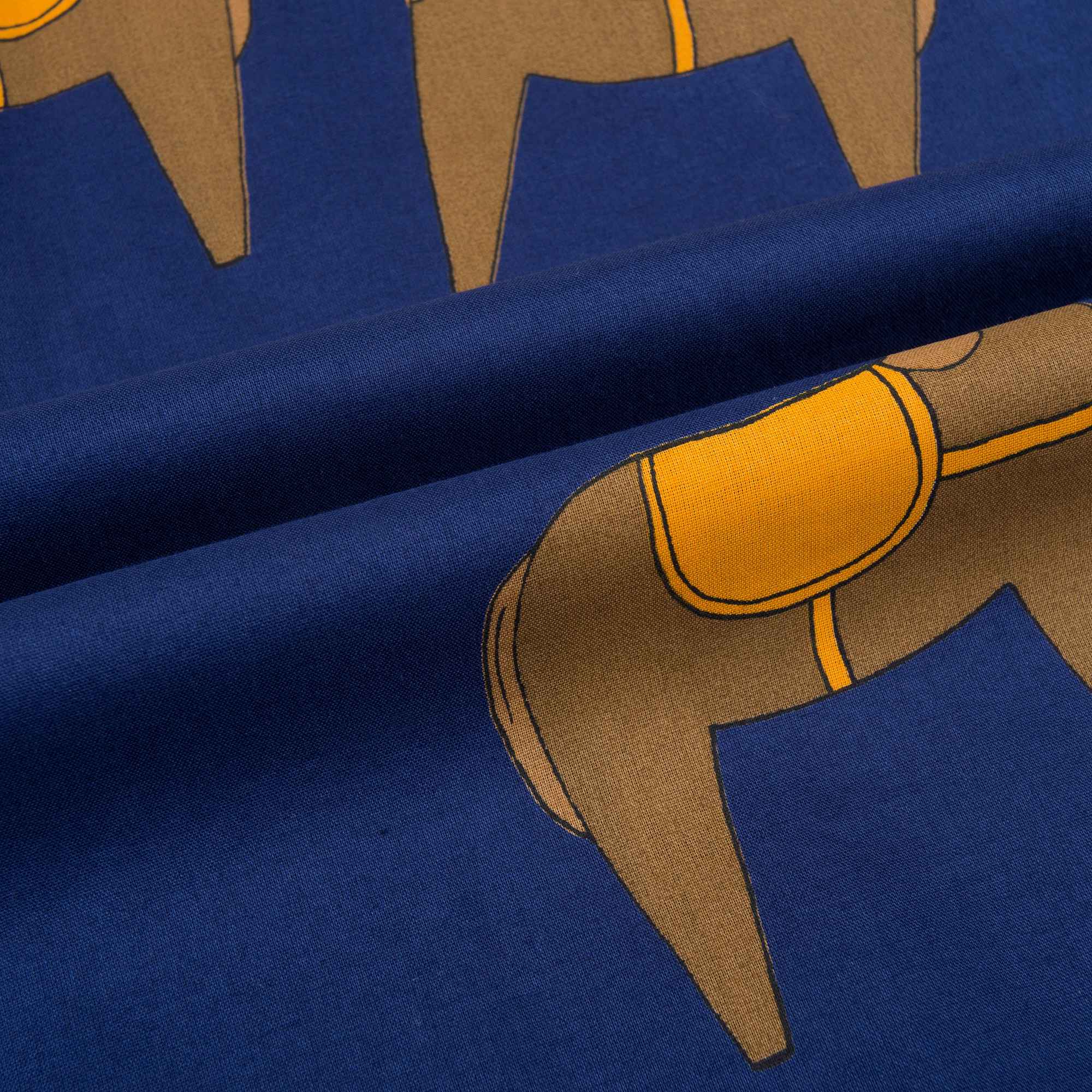 Girls Navy Donkey Organic Cotton Dress