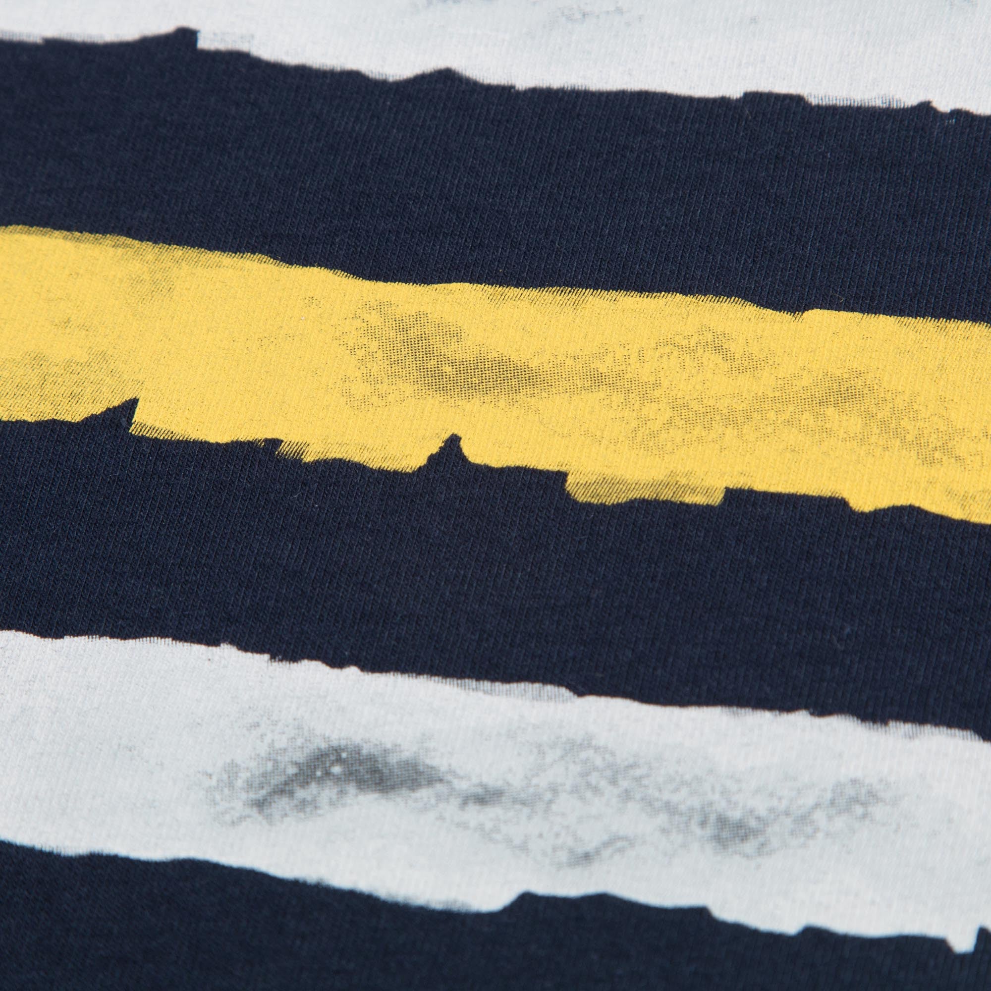 Boys Dark Blue & White Striped T-shirt