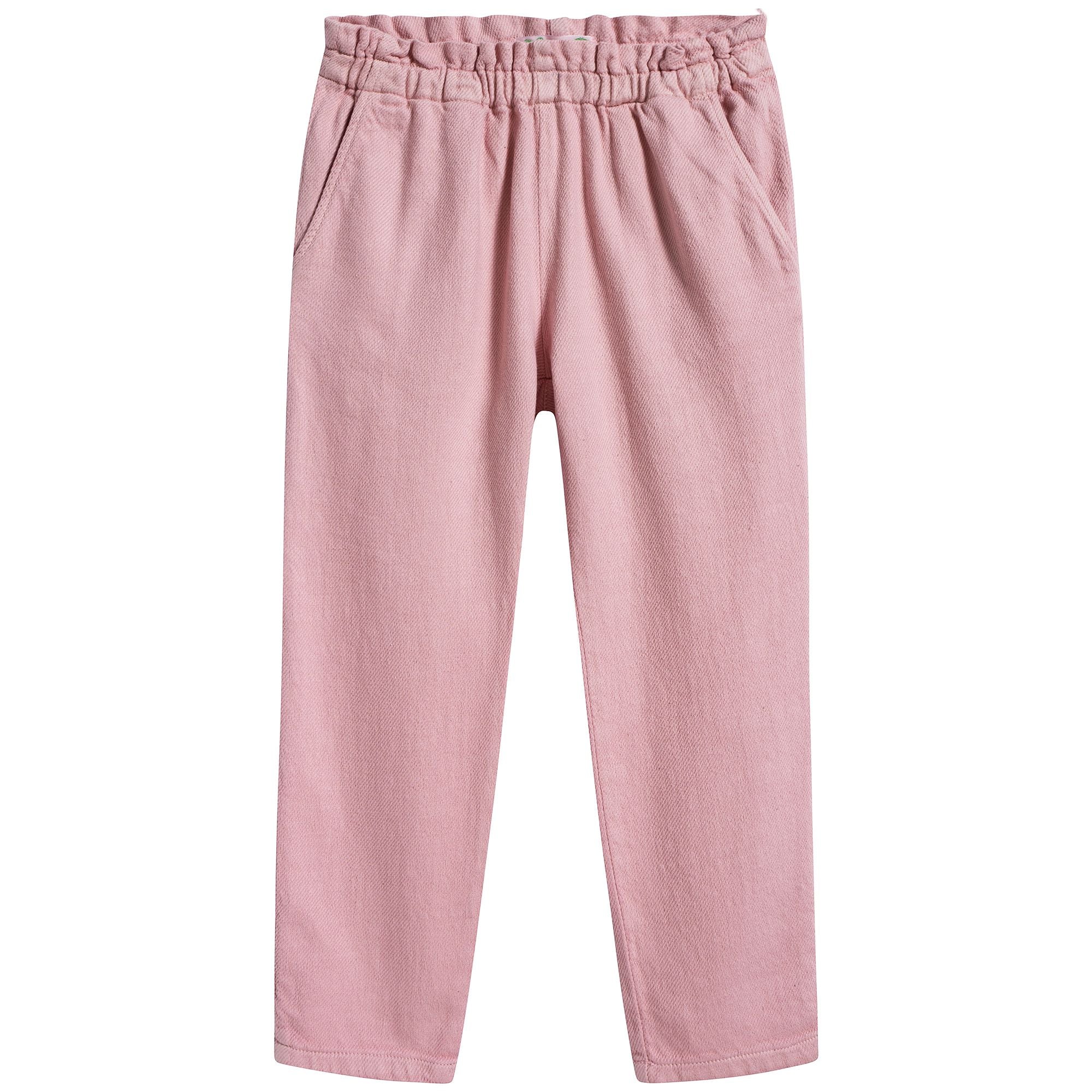 女童粉色长裤