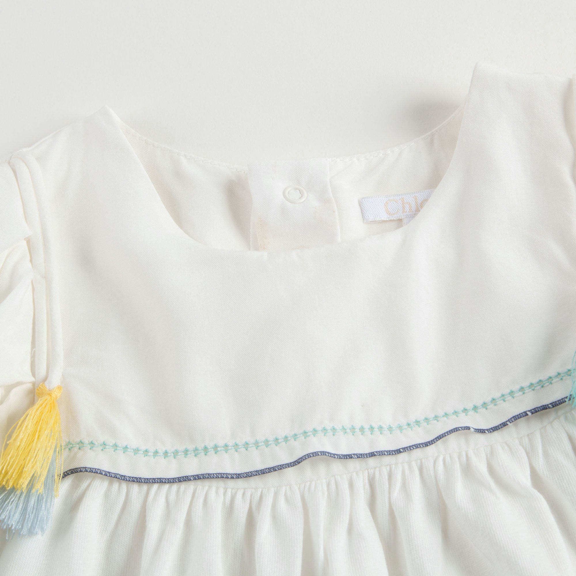 Baby Girls White Jersey Top