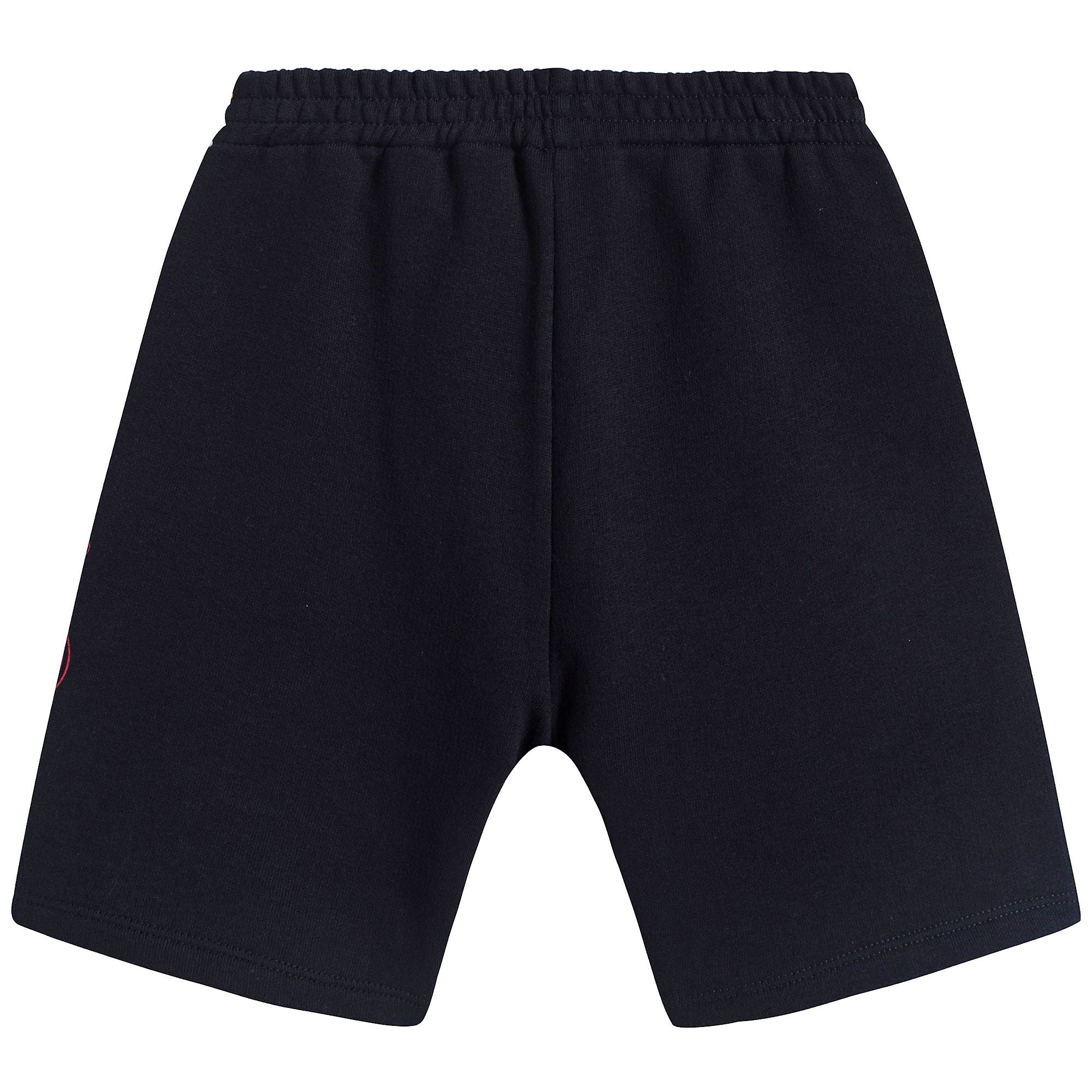 Baby Boys Blue & Red Cotton Shorts