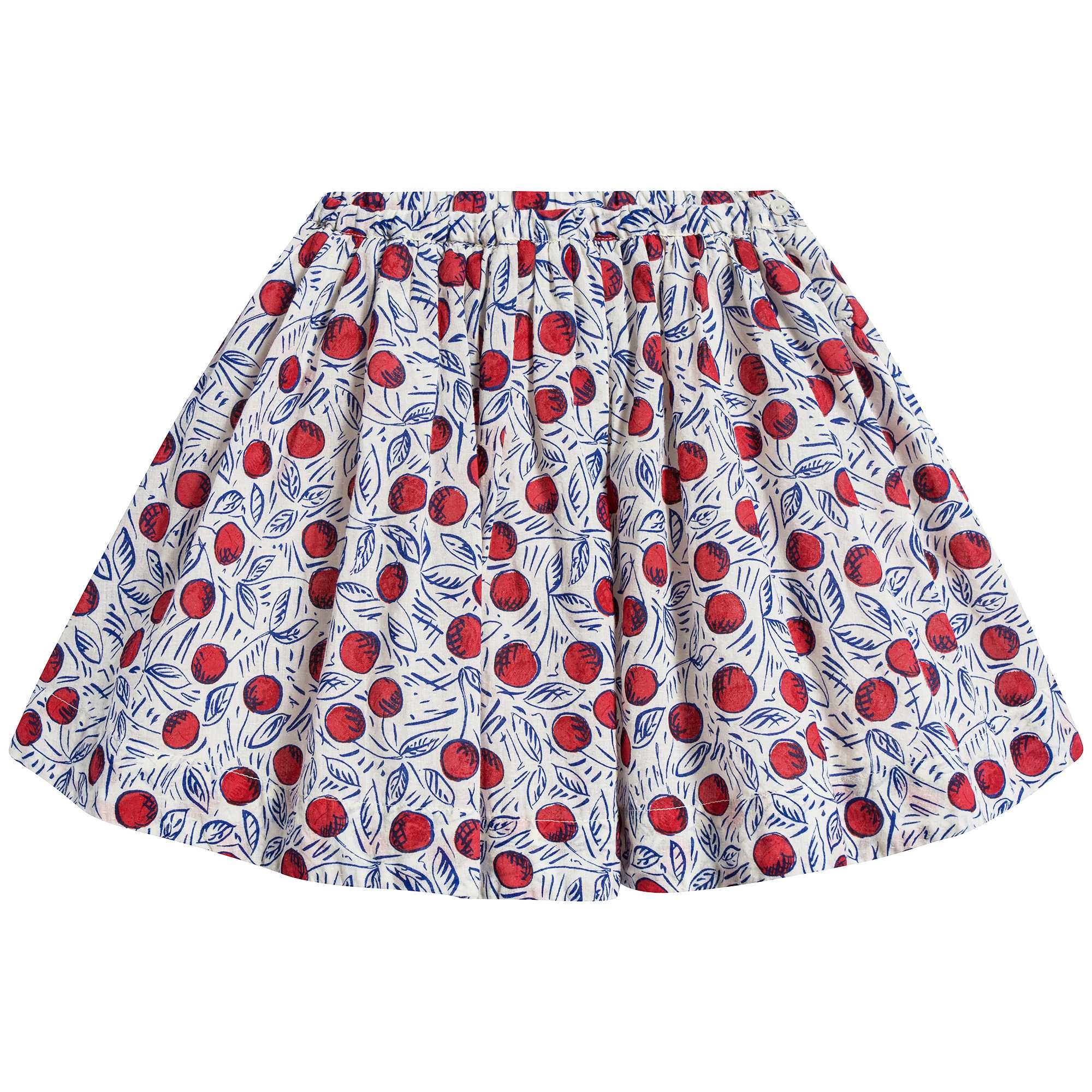 女童樱桃印花短裙