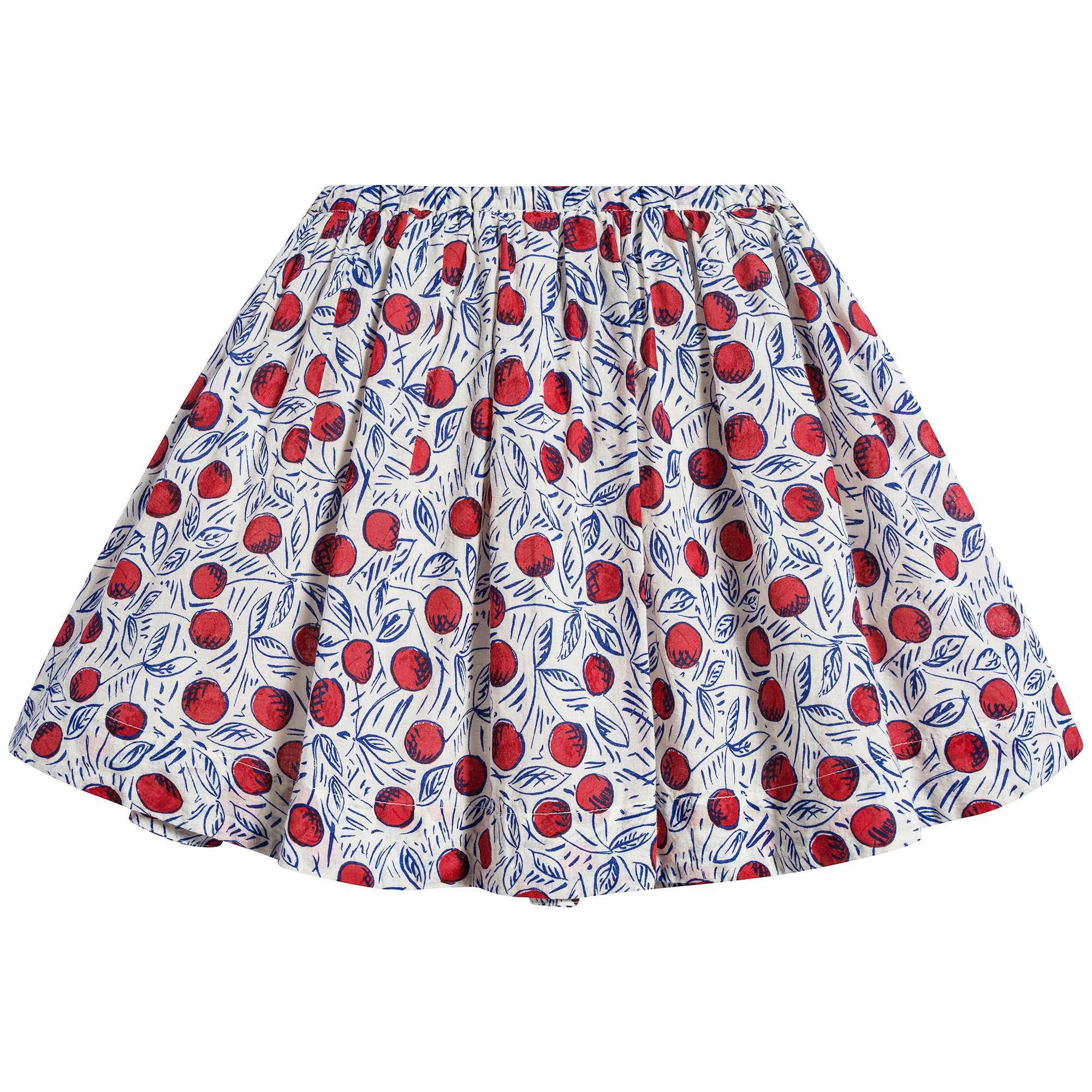 女童樱桃印花短裙