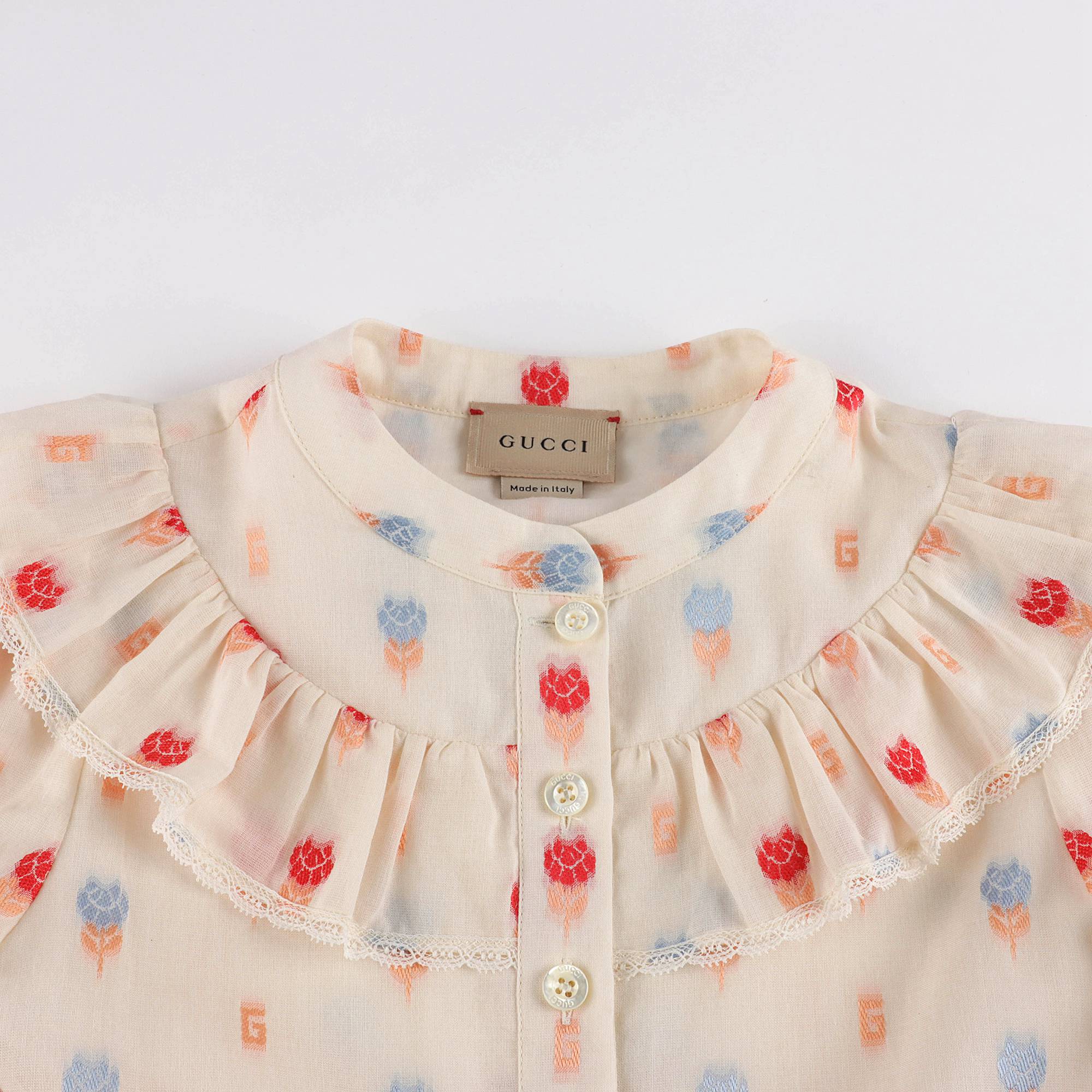 Girls White Cotton Dress