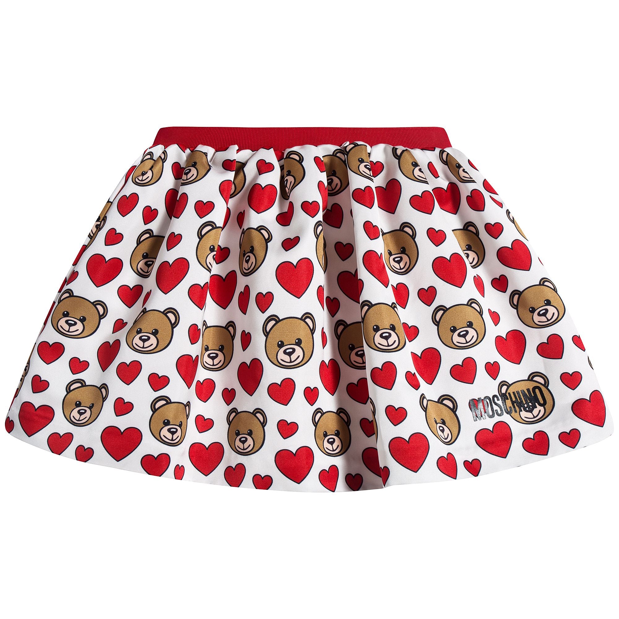 Baby Girls Ivory Toy Hearts Skirt