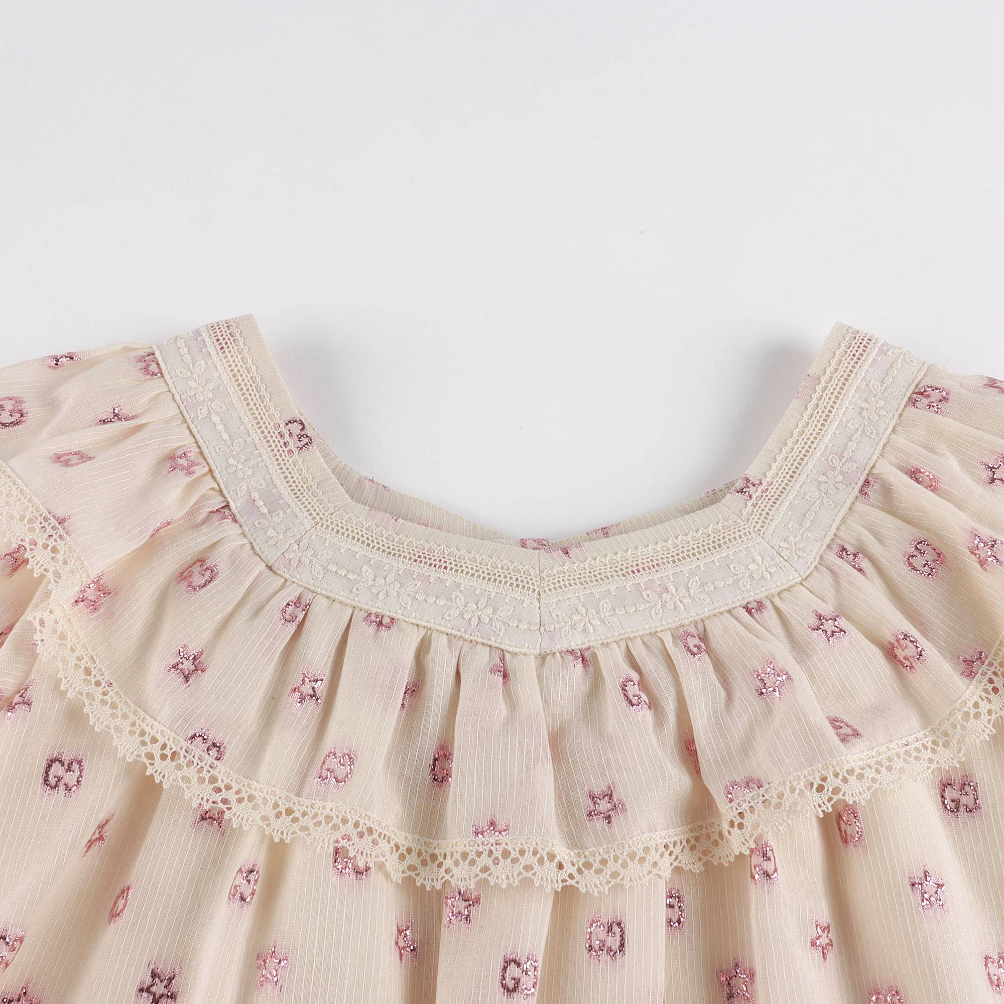 Girls White Cotton Dress