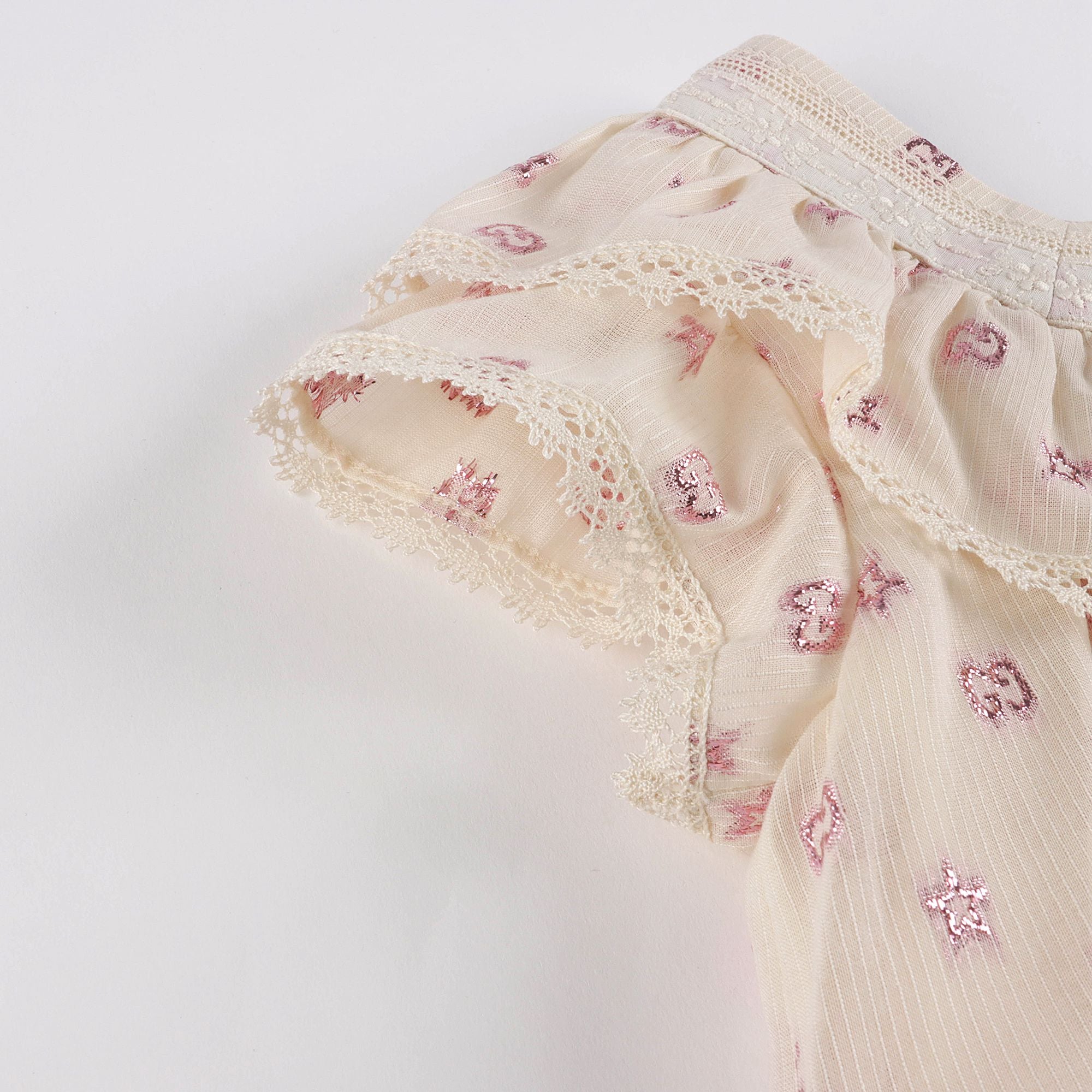 Girls White Cotton Dress