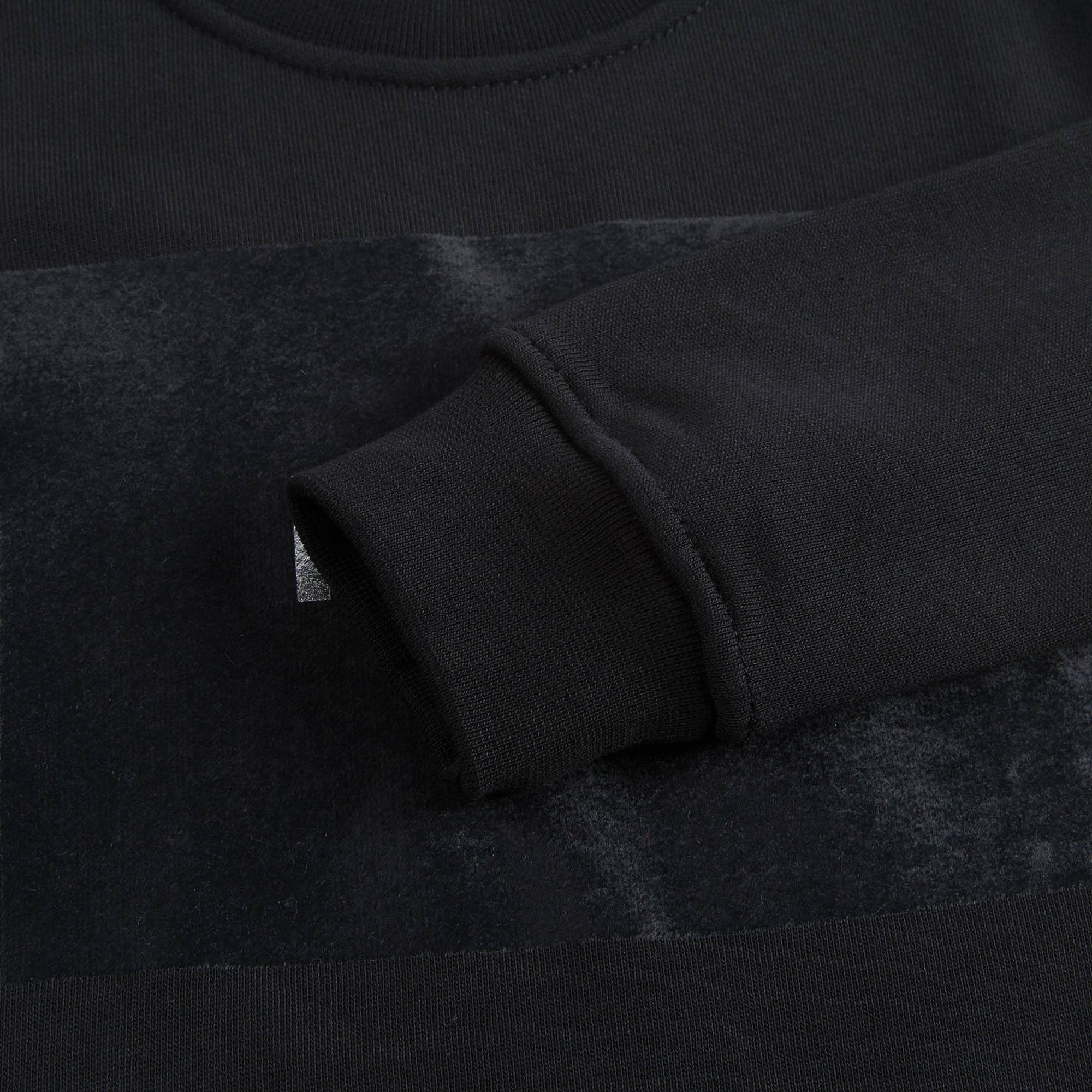 Girls Black Rib Cuffs Cotton Sweatshirt - CÉMAROSE | Children's Fashion Store - 5