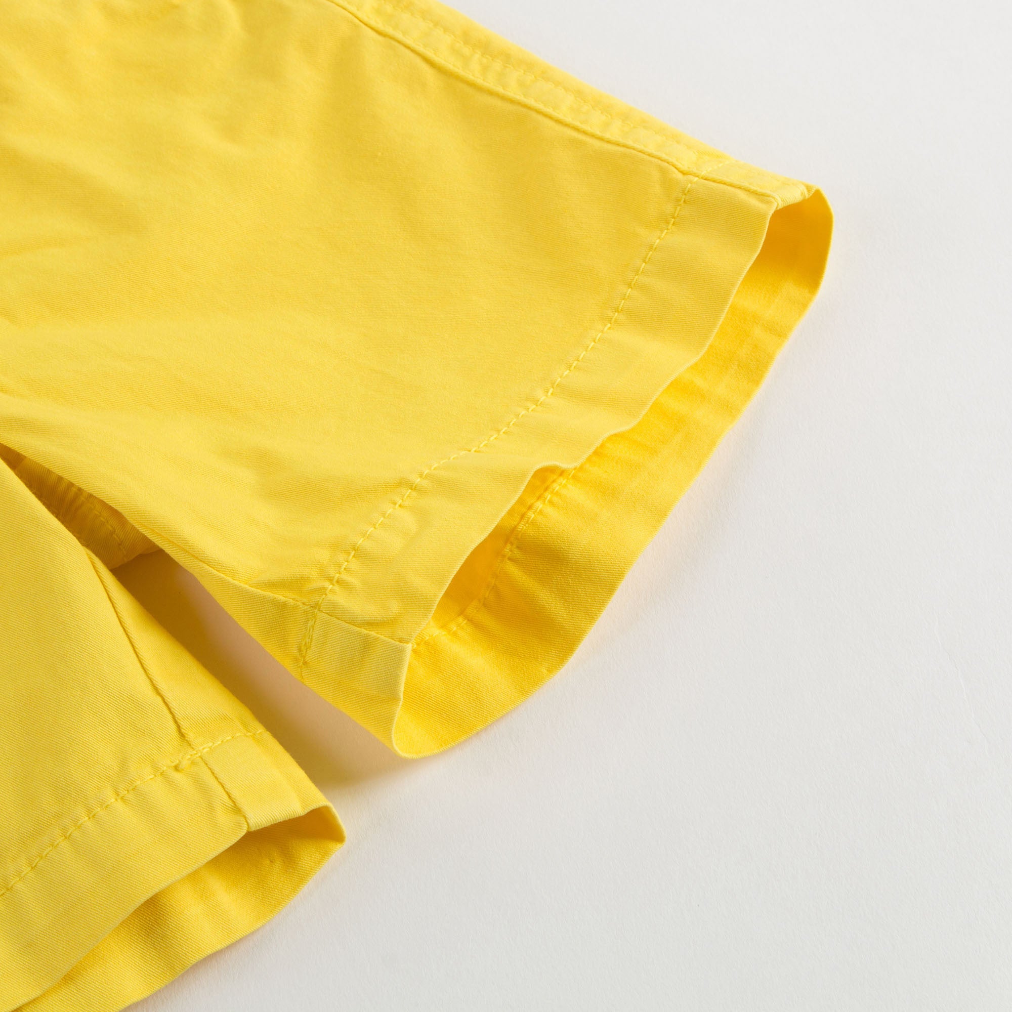 Boys Yellow Cotton Shorts