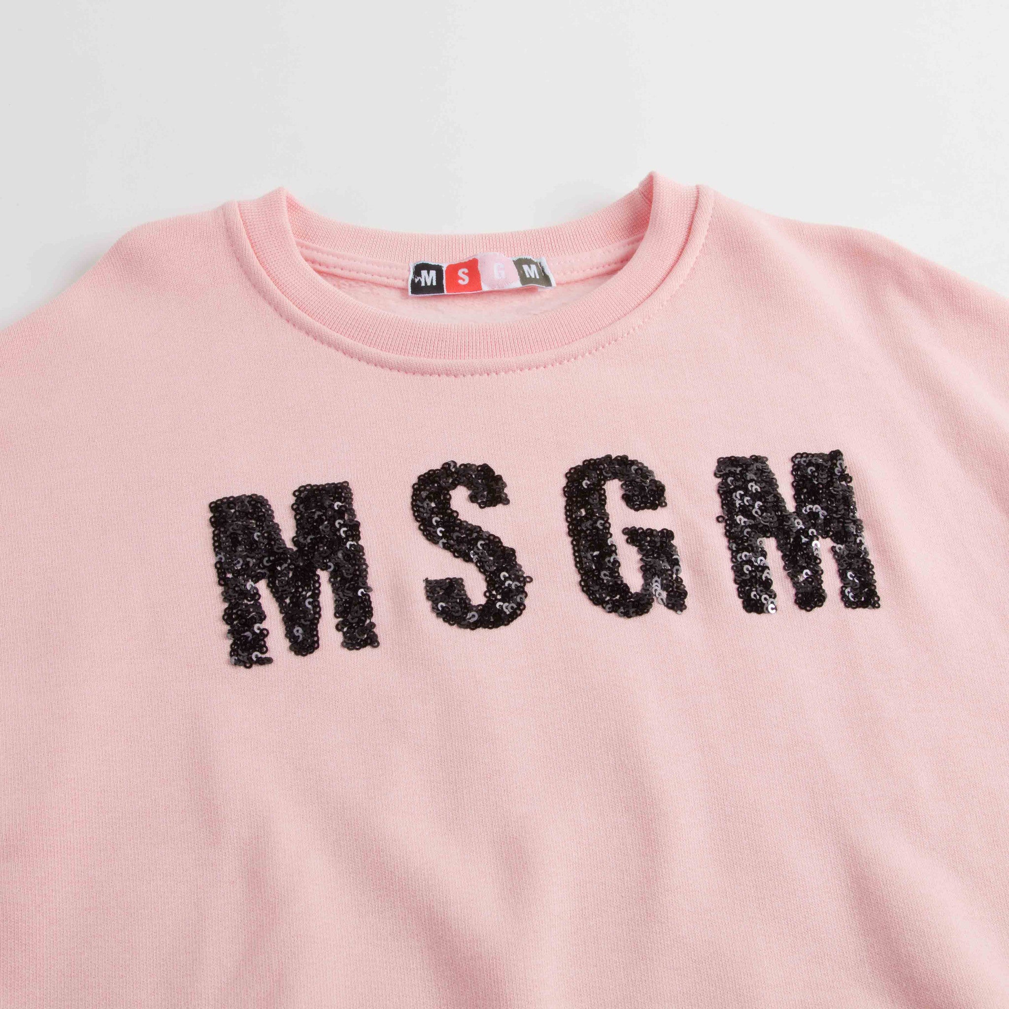 Girls Pink Embroidered Brand Cotton Sweatshirt - CÉMAROSE | Children's Fashion Store - 4