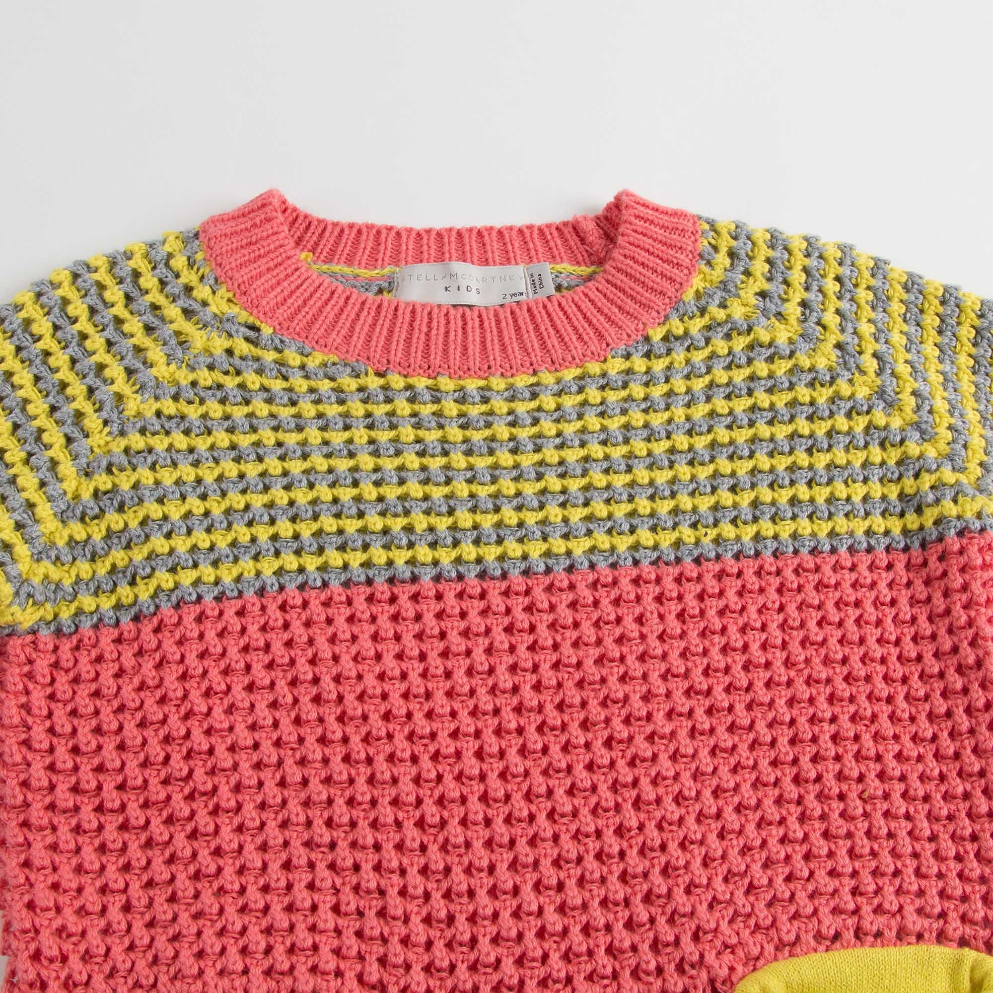 Girls Red Cotton 'Blossom' Sweater - CÉMAROSE | Children's Fashion Store - 4