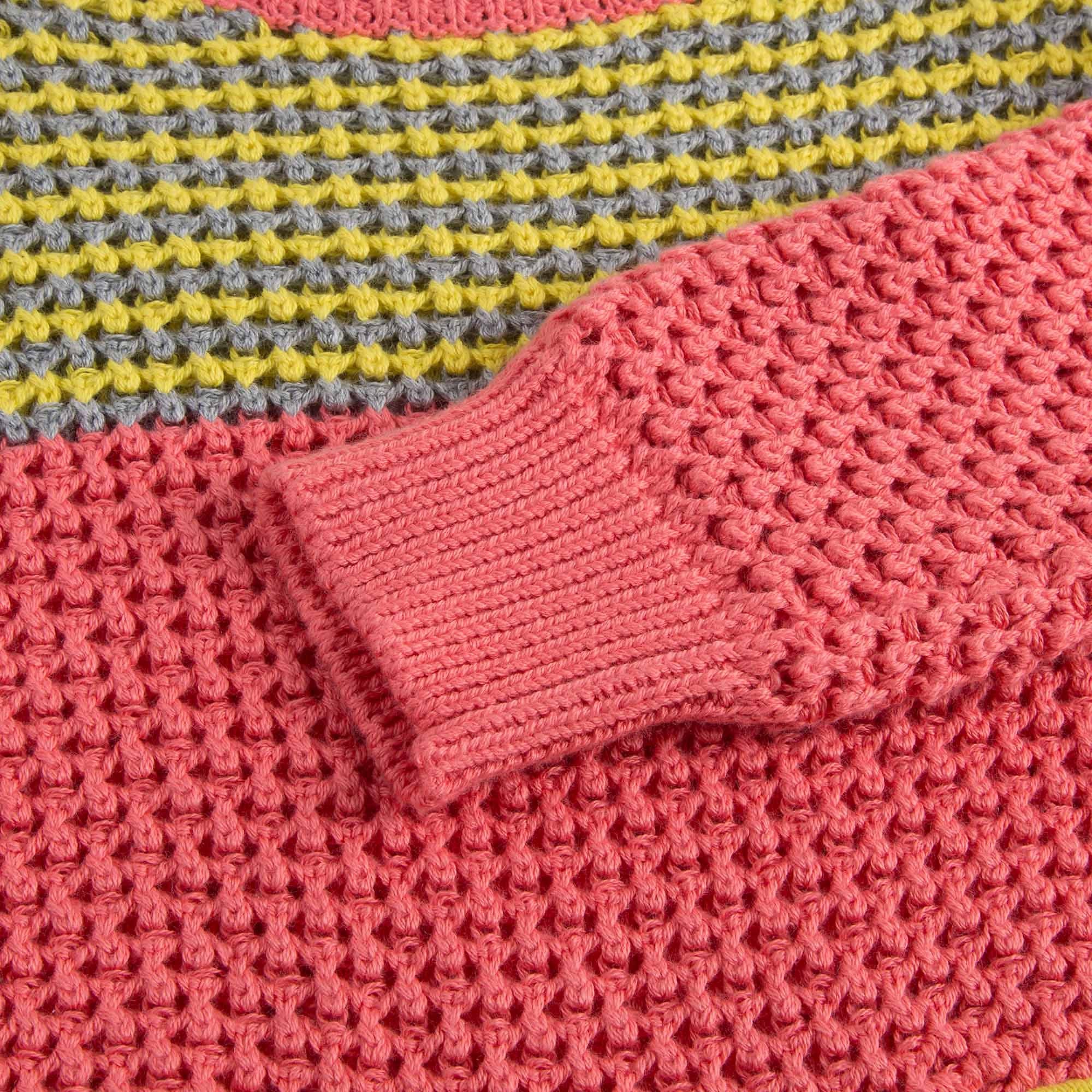 Girls Red Cotton 'Blossom' Sweater - CÉMAROSE | Children's Fashion Store - 5
