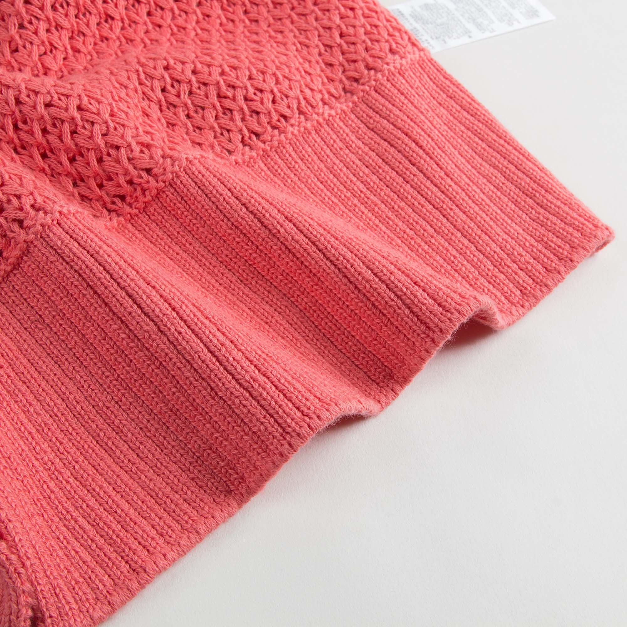 Girls Red Cotton 'Blossom' Sweater - CÉMAROSE | Children's Fashion Store - 7