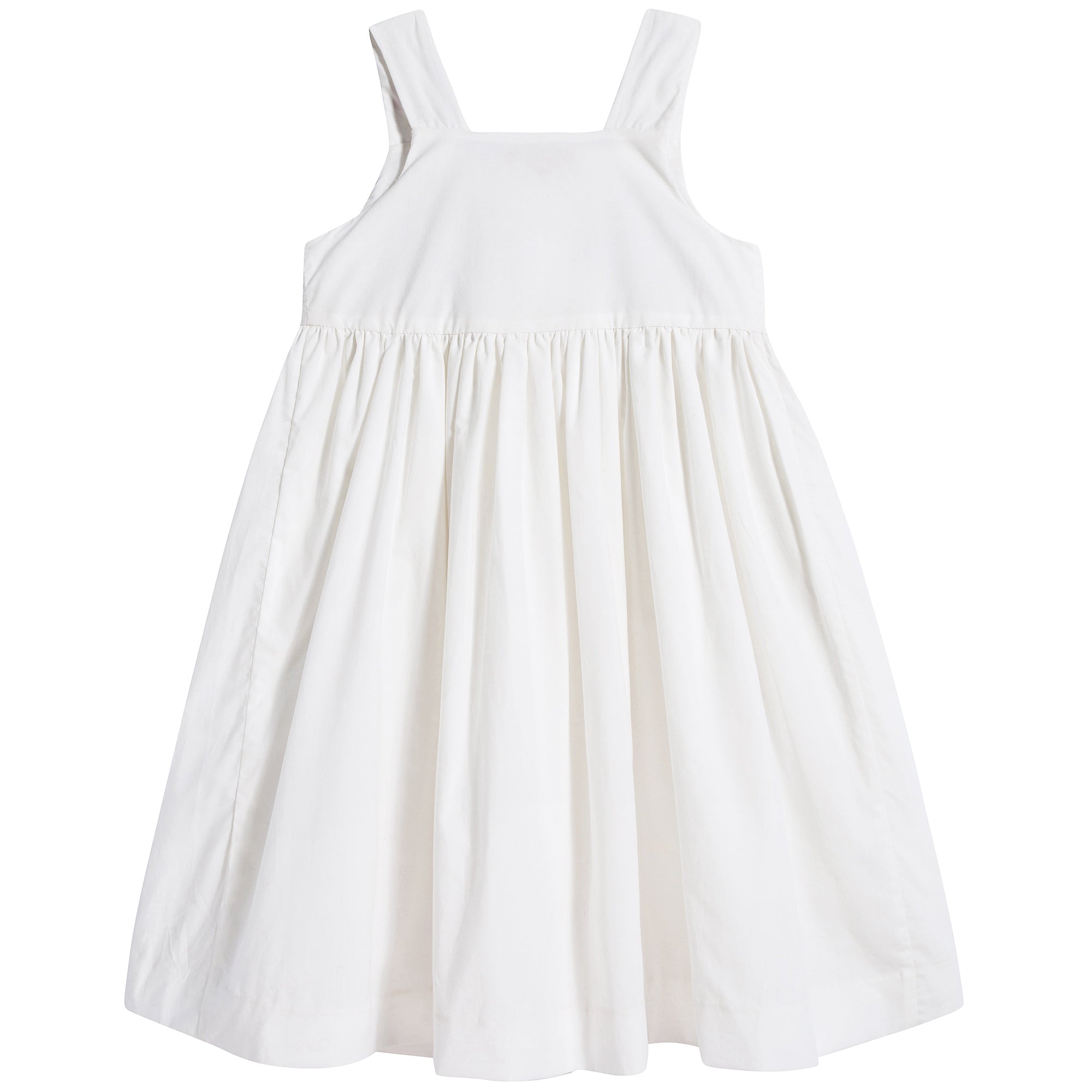 女童白色绣花裙子