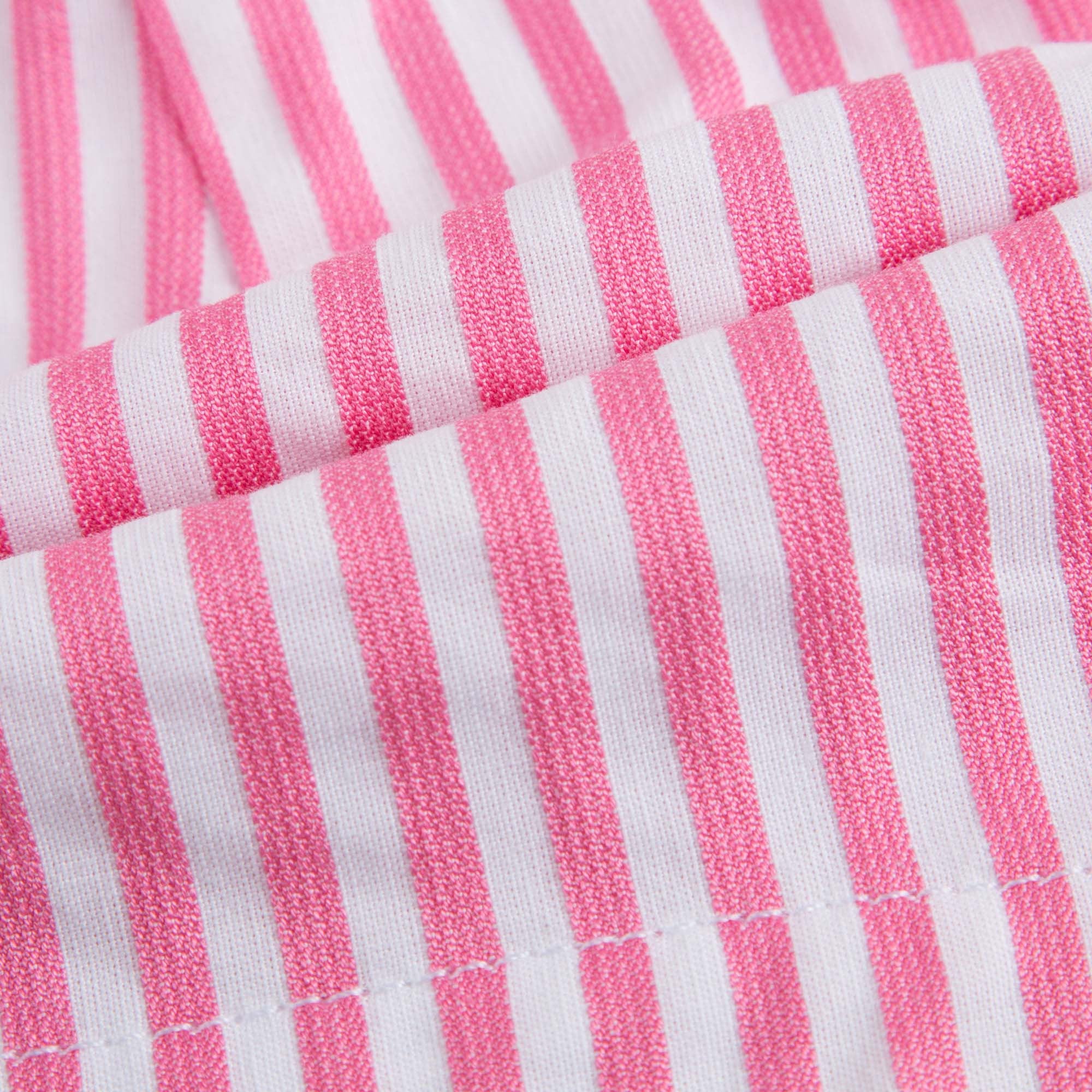 Girls Pink & White Striped Shorts