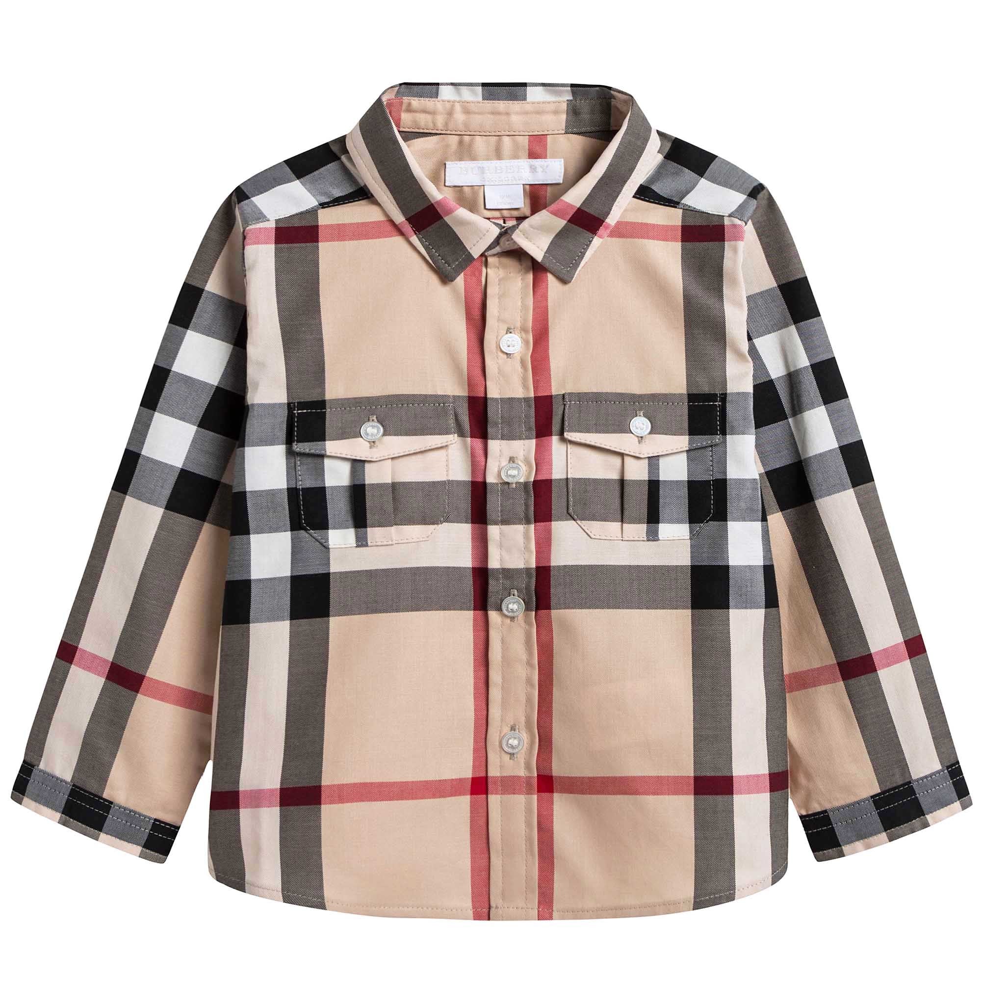 Baby Boys Classic Check Shirt With Pockets