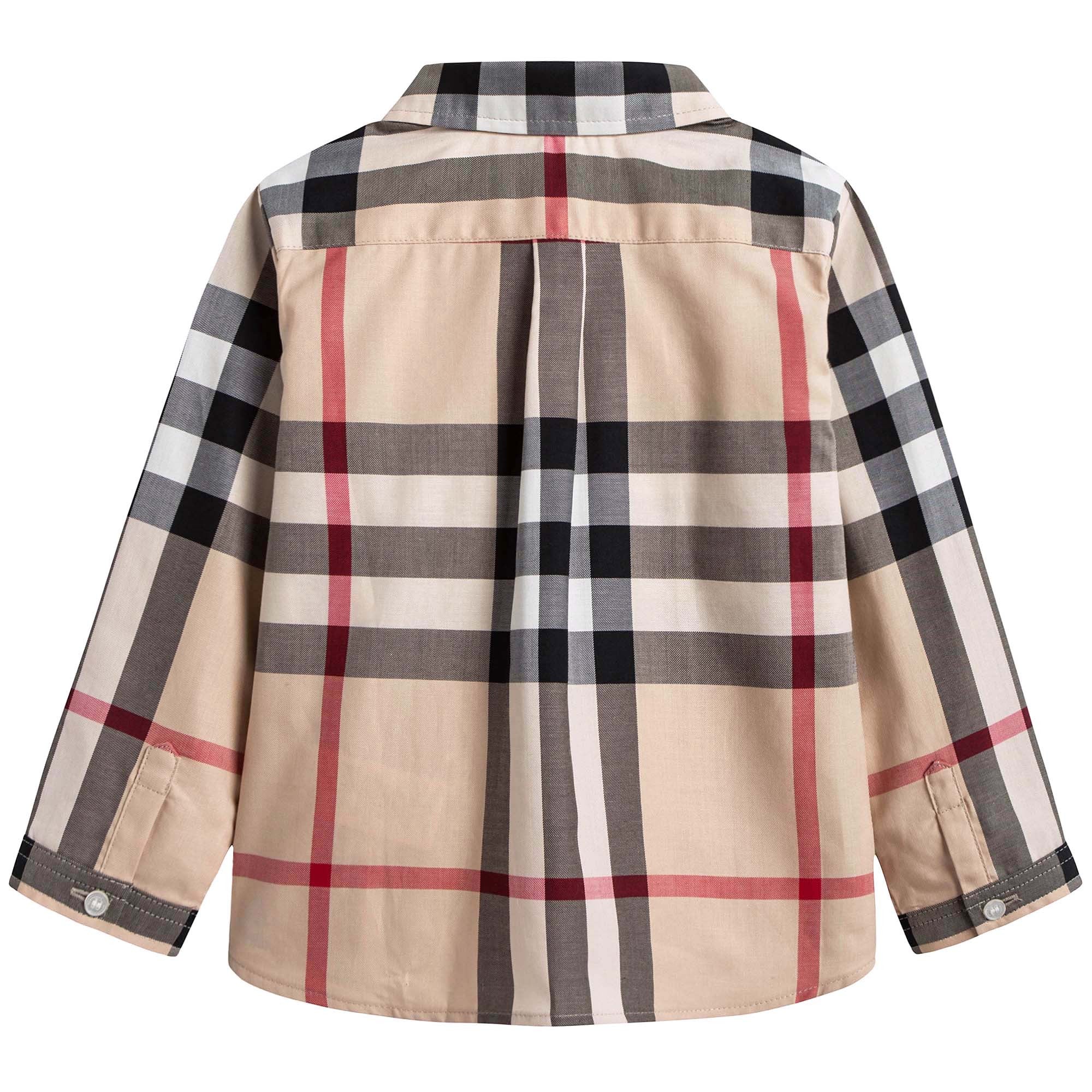 Baby Boys Classic Check Shirt With Pockets