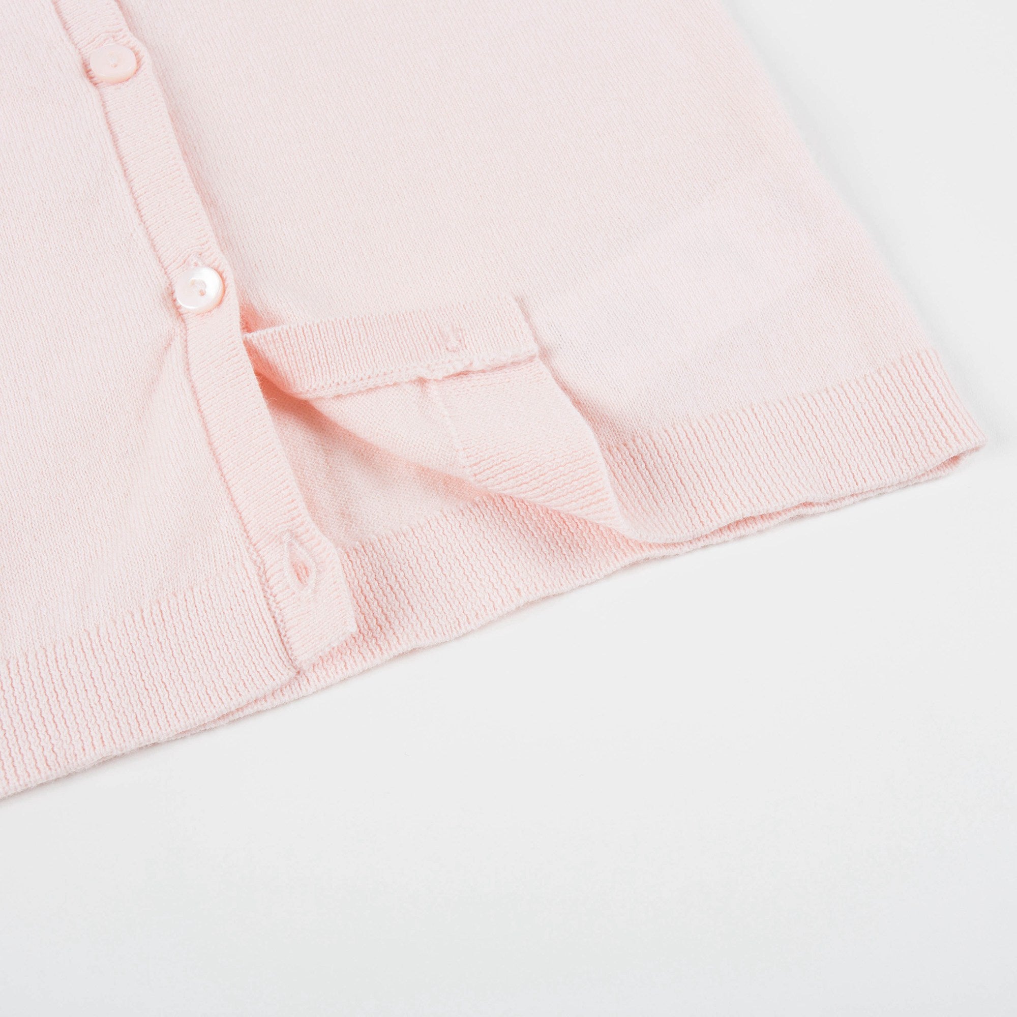 女小童粉色针织开衫