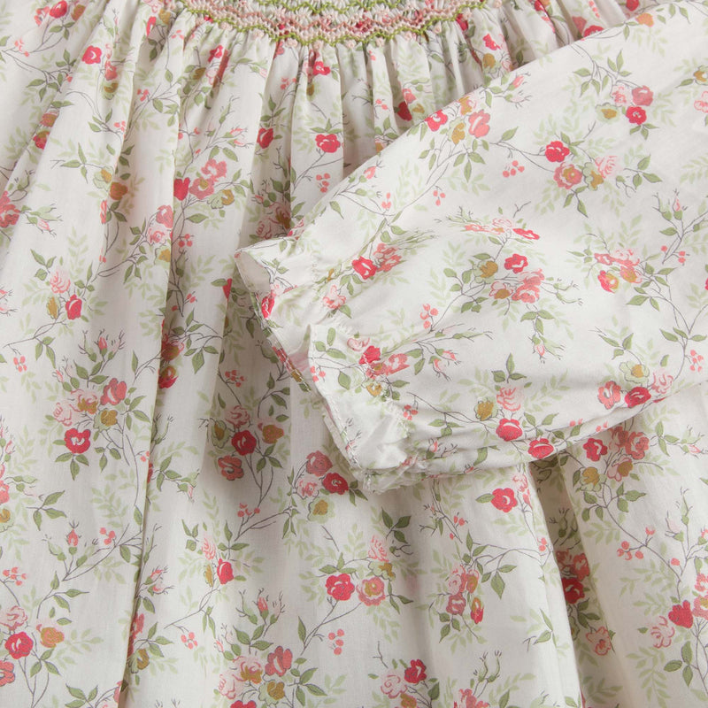 Baby Girls Sweet Pink Allover Flower Printed Rib Collar Blouse - CÉMAROSE | Children's Fashion Store - 4