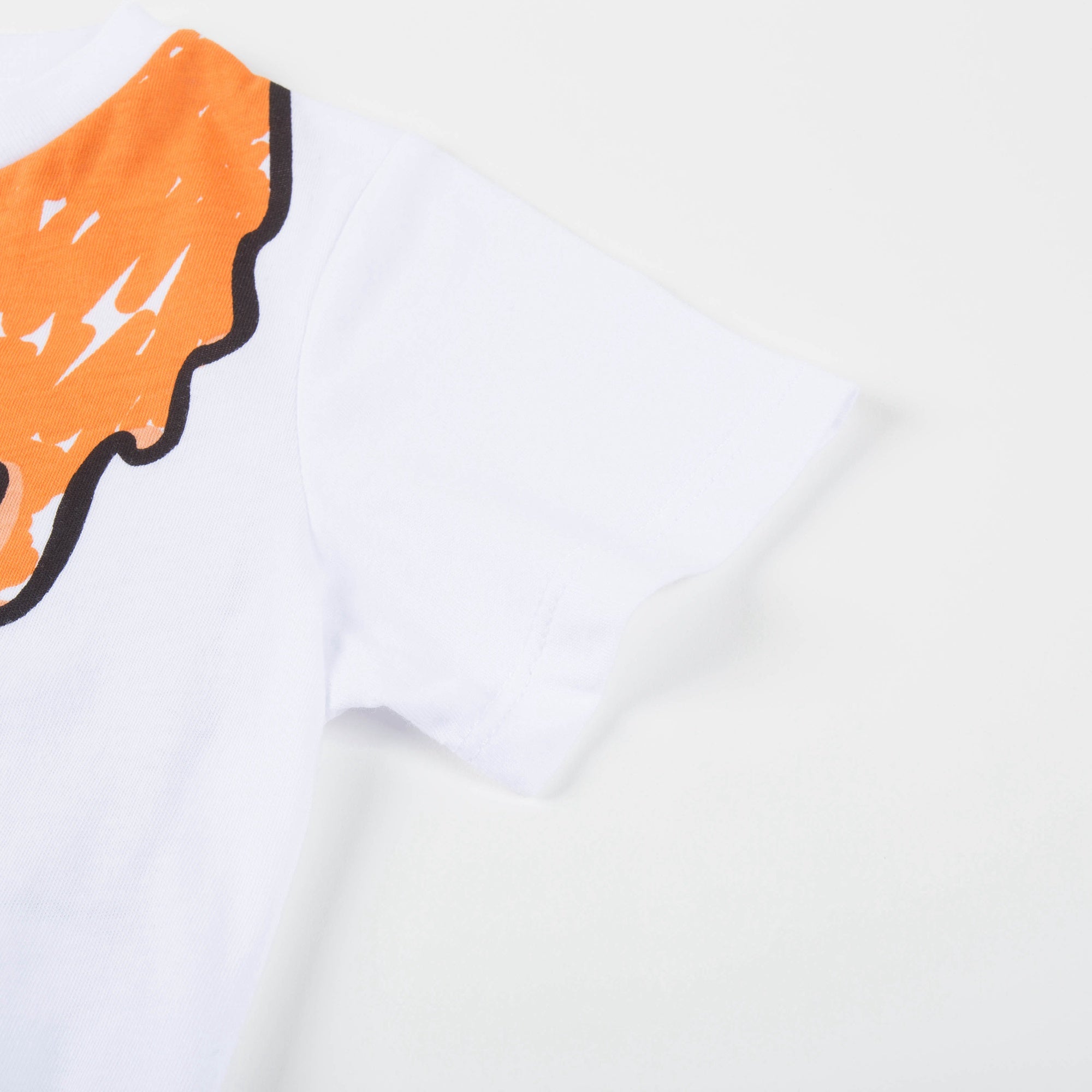 Baby White Icecream Printed T-shirt