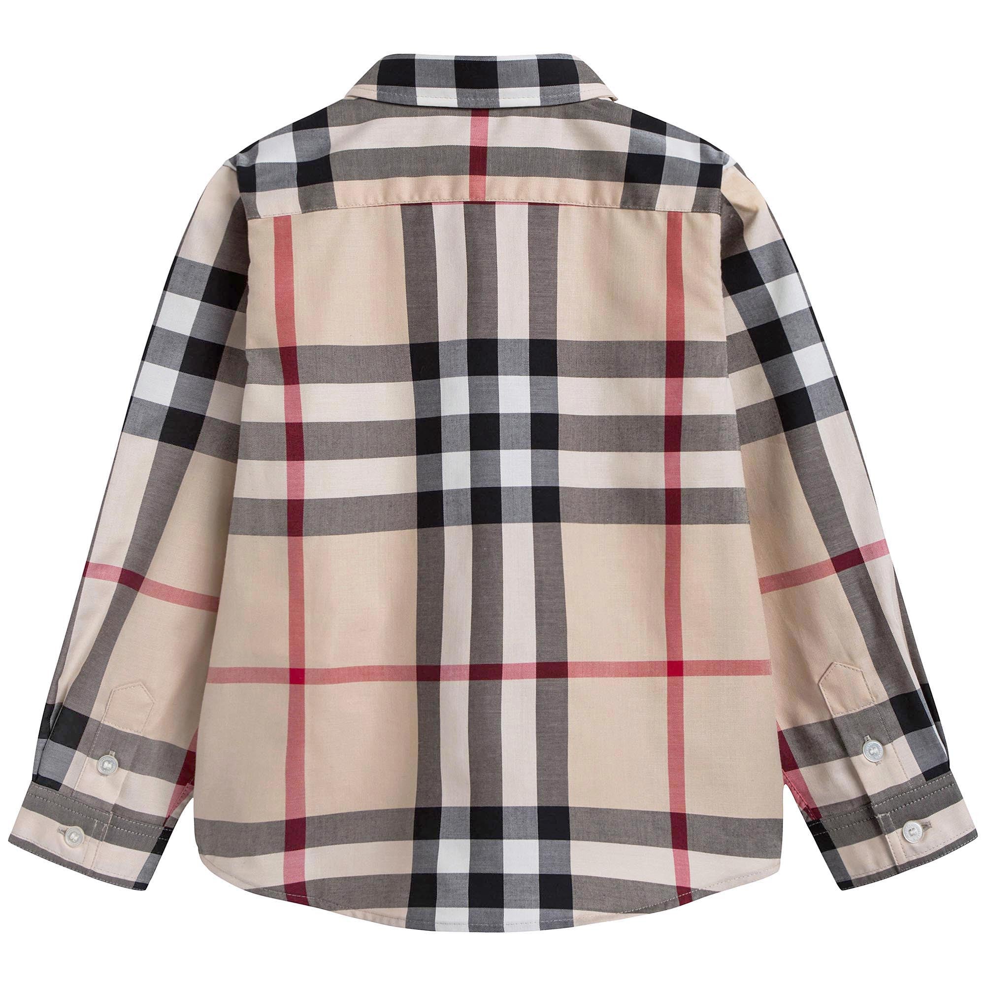 Boys Classic Check Long Sleeve Shirt