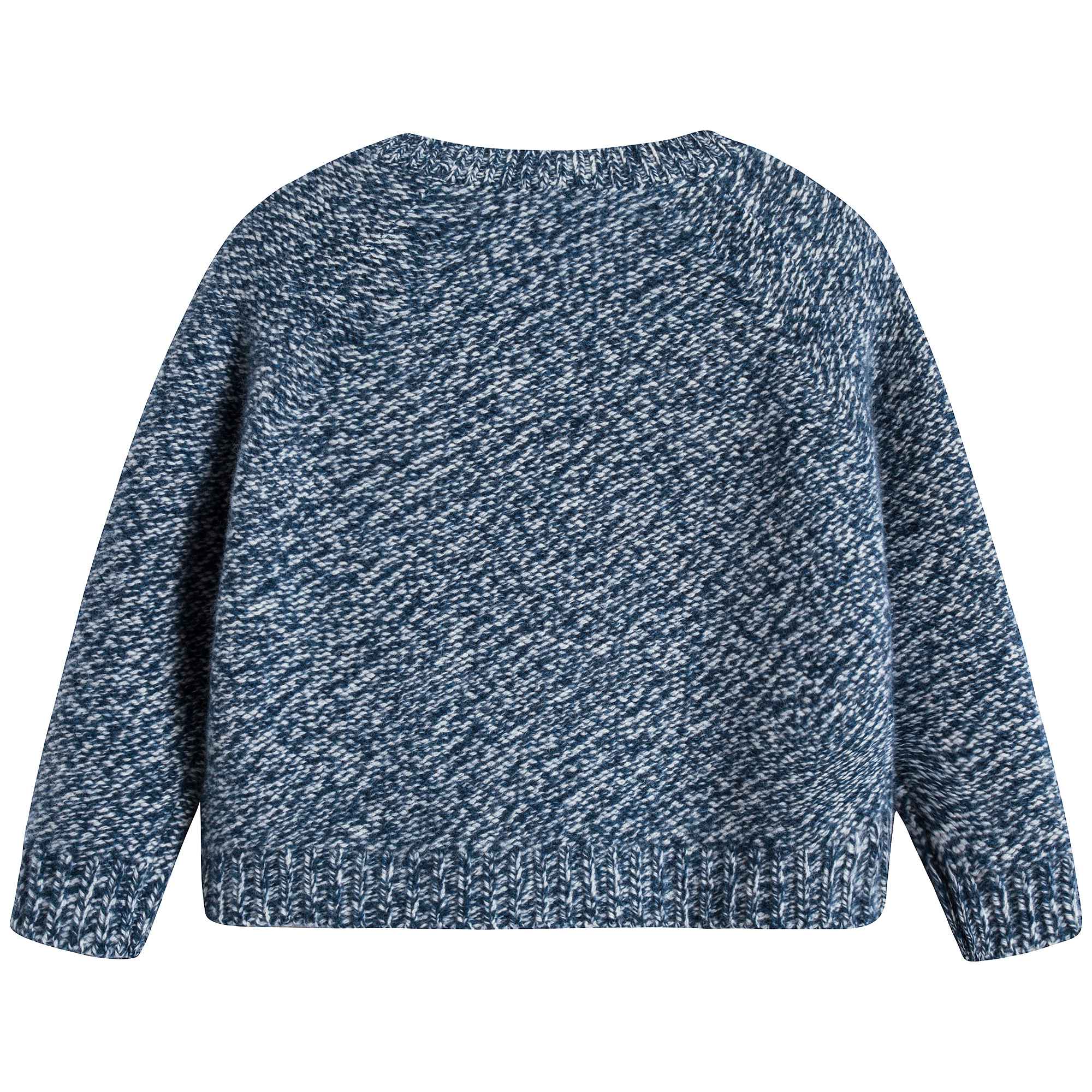 Girls Ink Blue Wool Sweater