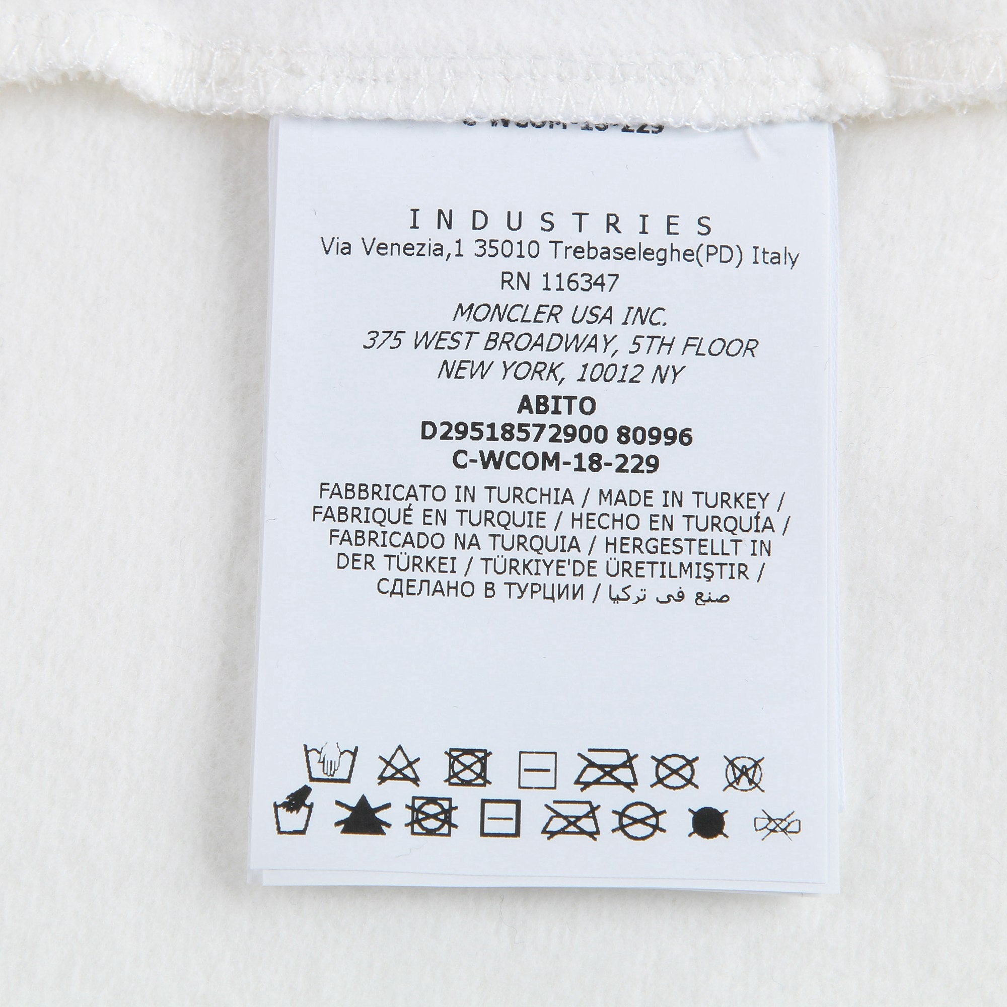 Baby Girls White "ABITO" Dress