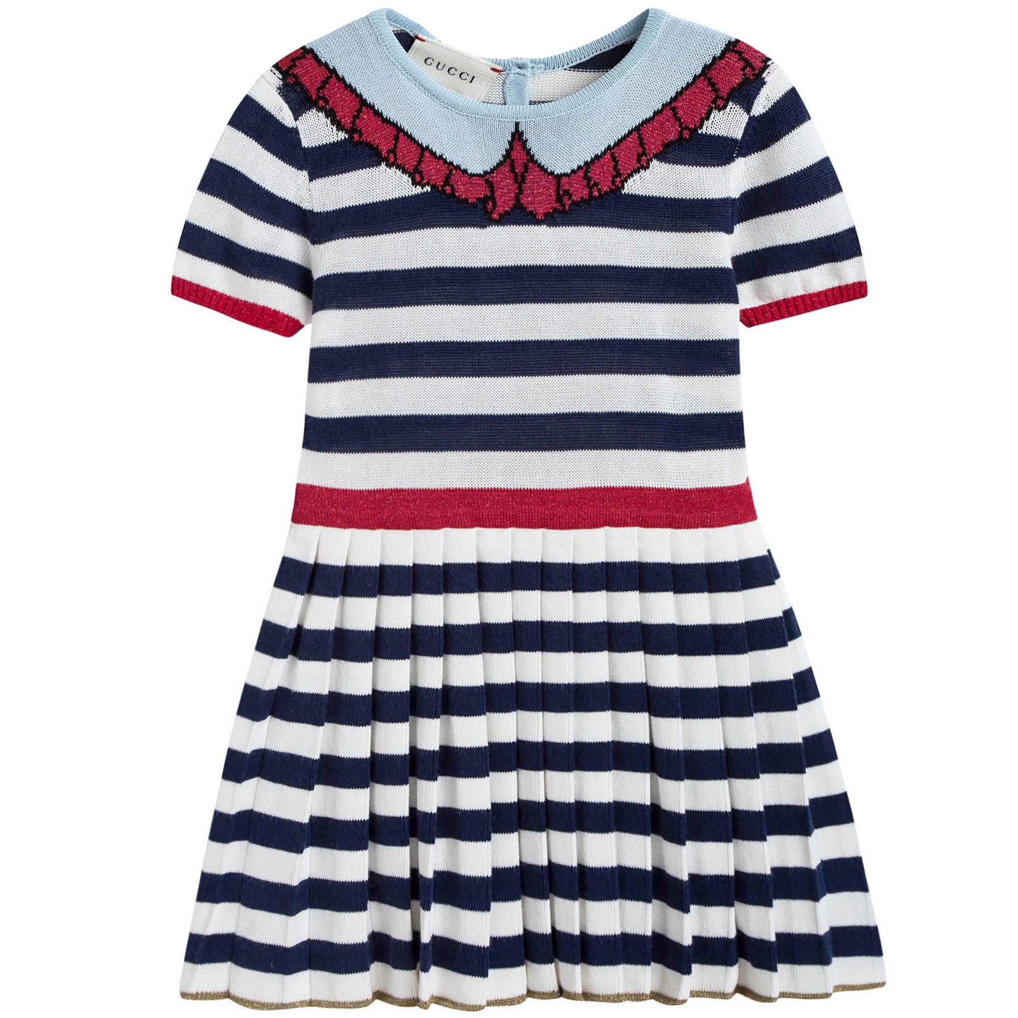 Baby Girls Blue Striped Dress