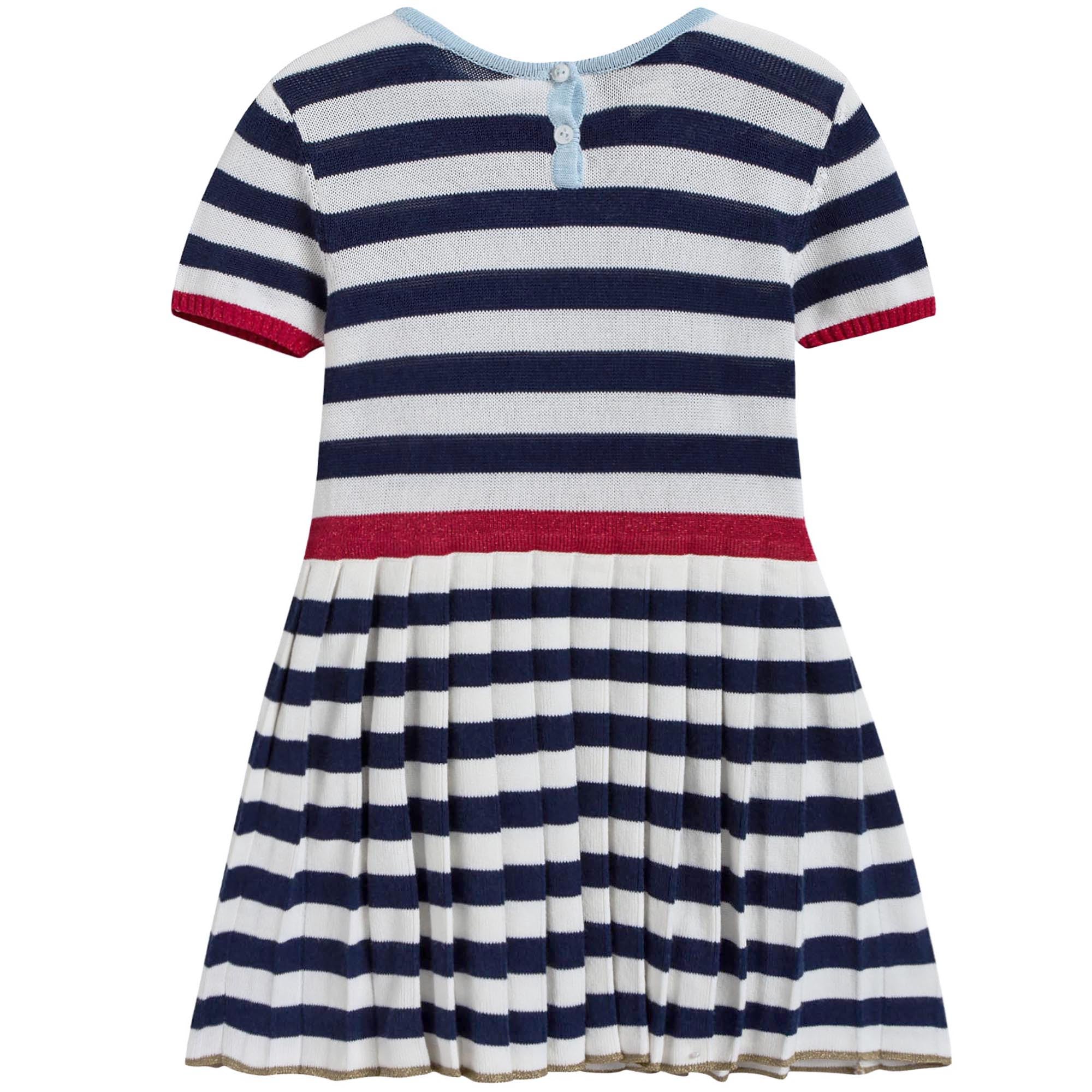 Baby Girls Blue Striped Dress