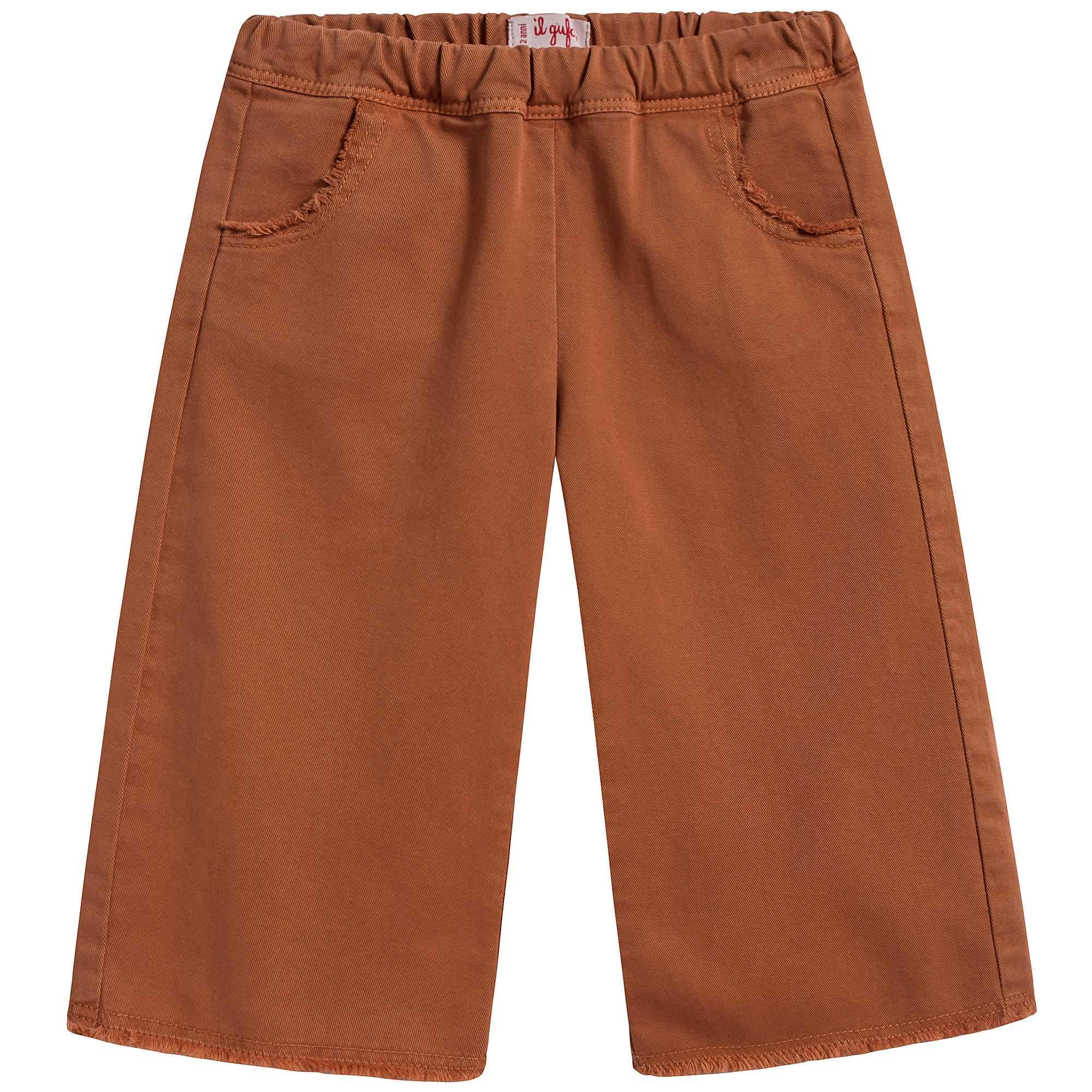 Girls Cinnamon Cotton Trousers