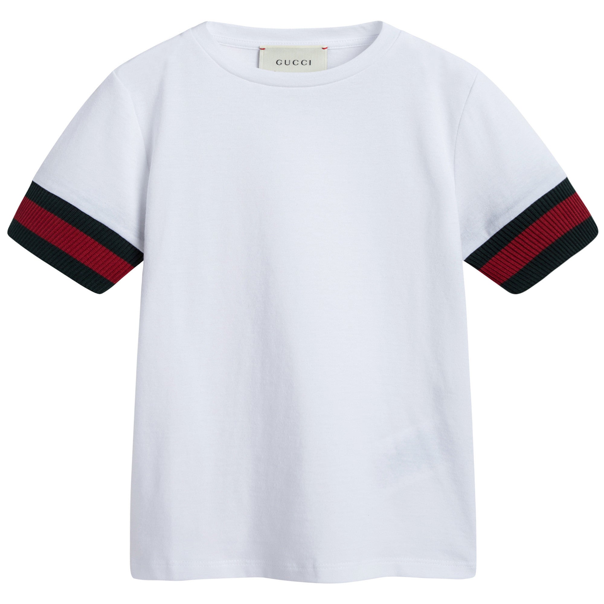 Boys White Cotton T-Shirt