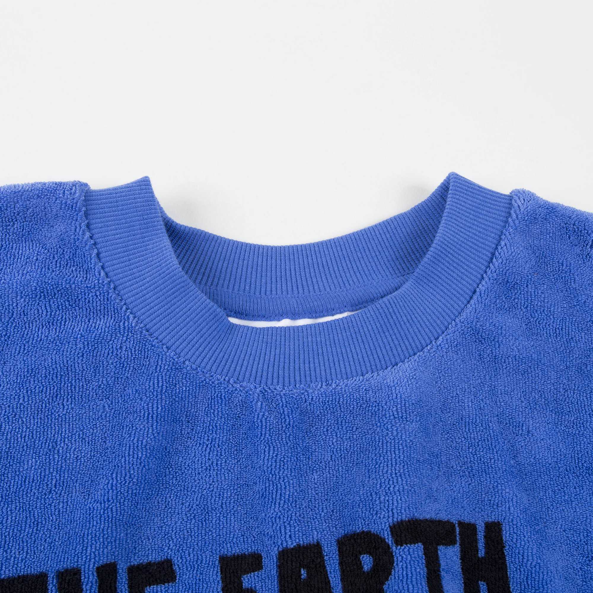Girls Blue Organic Cotton Sweatshirt