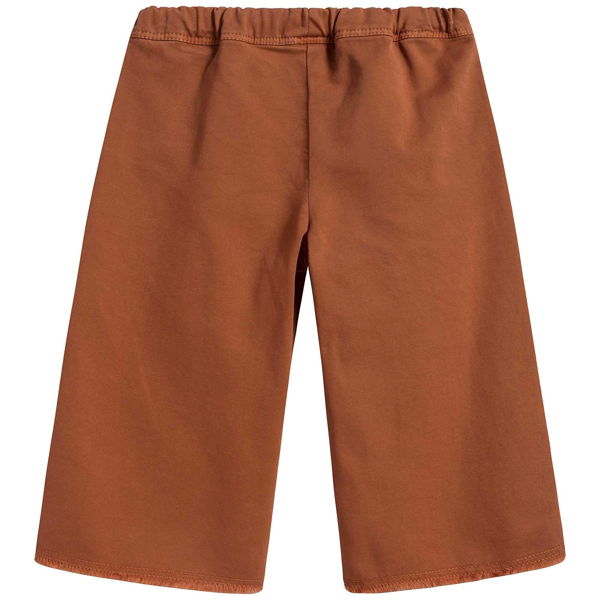 Girls Cinnamon Cotton Trousers