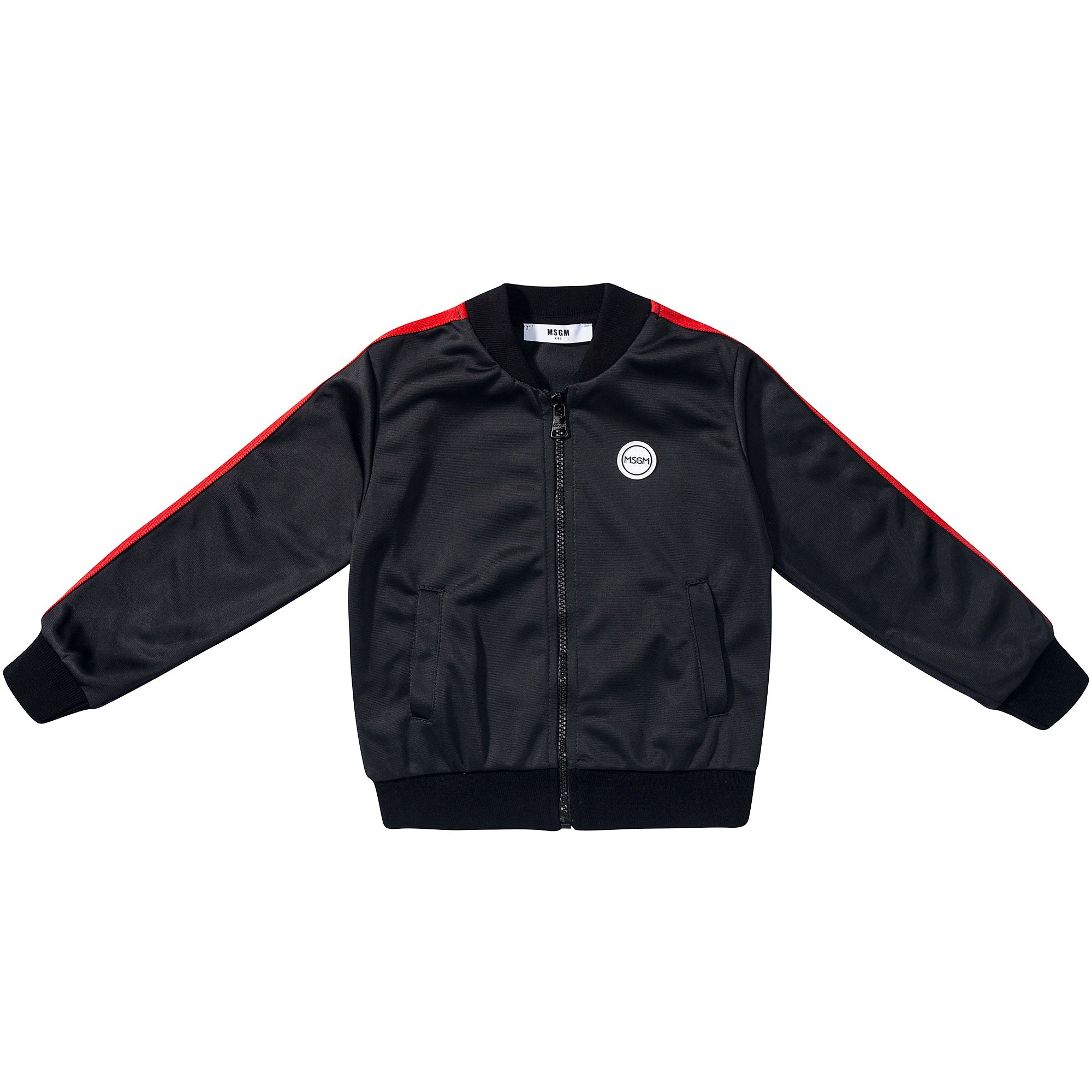 Girls  Black  Logo  Triacetat  Unisex  Jacket