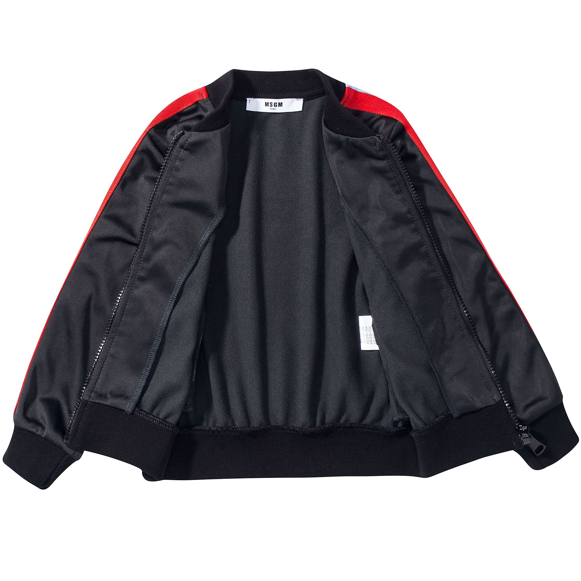 Girls  Black  Logo  Triacetat  Unisex  Jacket