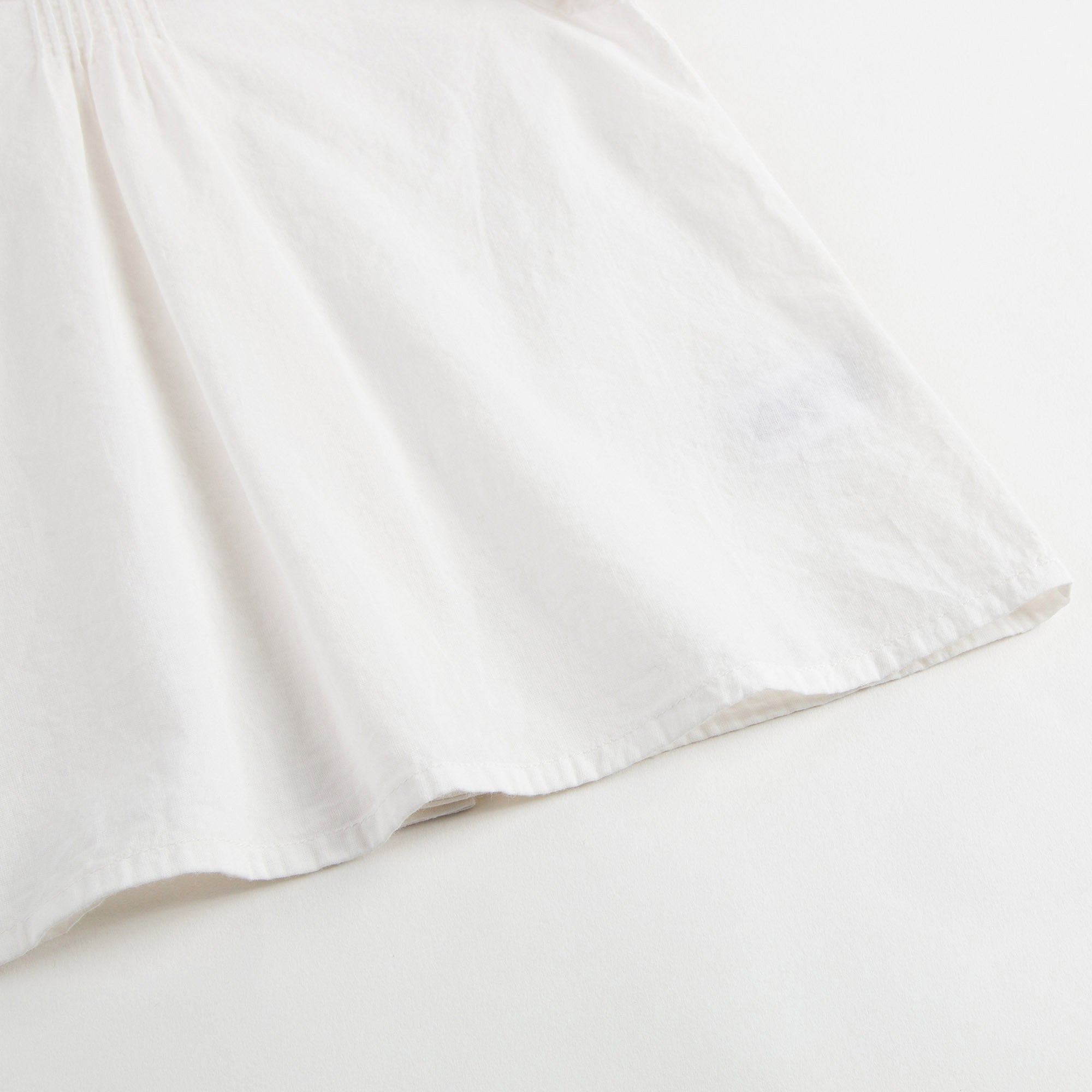 Baby Girls White Cotton Ruflled Collar Blouse - CÉMAROSE | Children's Fashion Store - 5