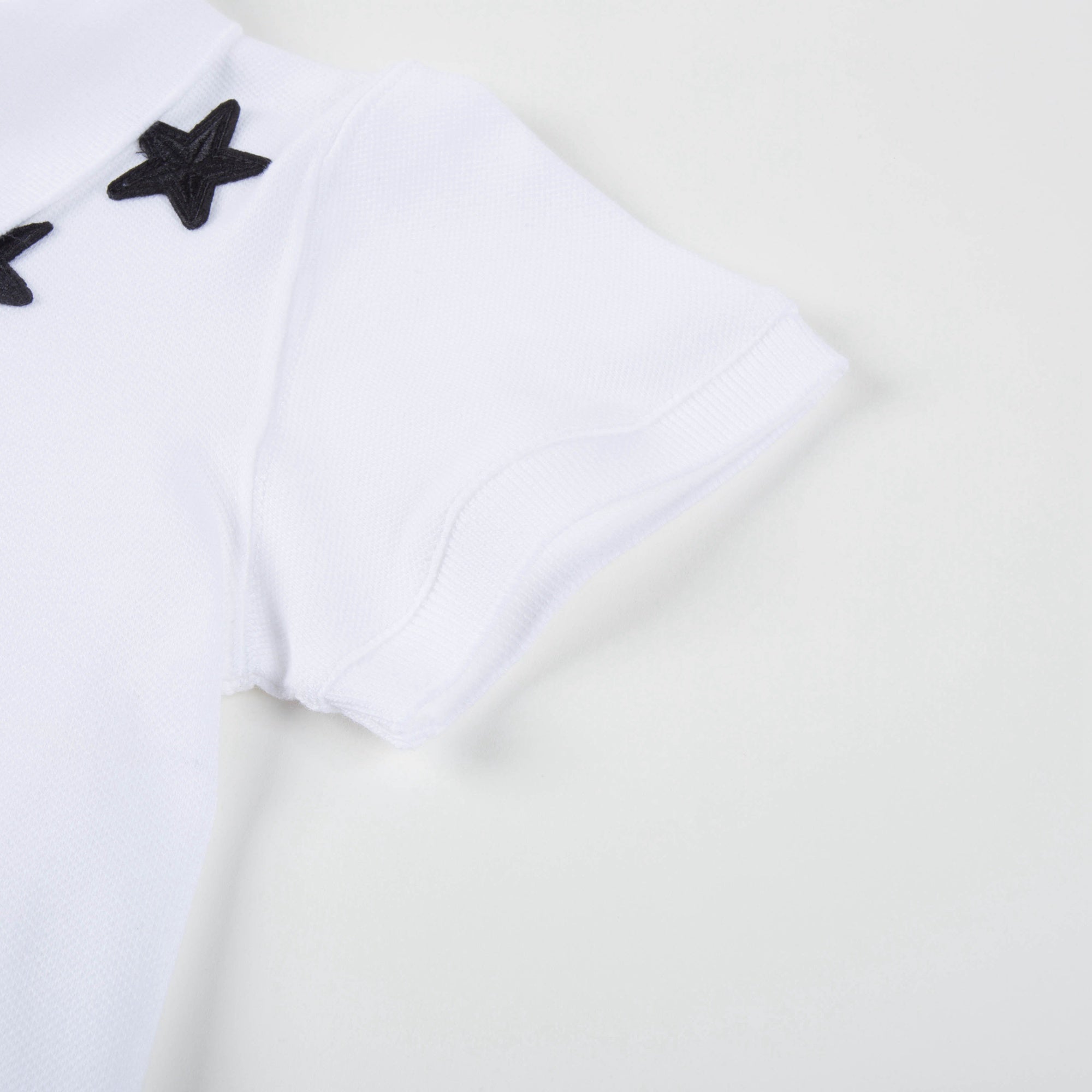 Baby Boys  White Viscose Polo Shirt