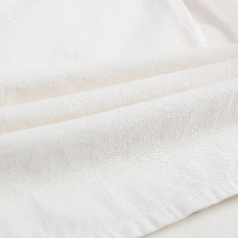 Baby Girls White Cotton Ruflled Collar Blouse - CÉMAROSE | Children's Fashion Store - 7