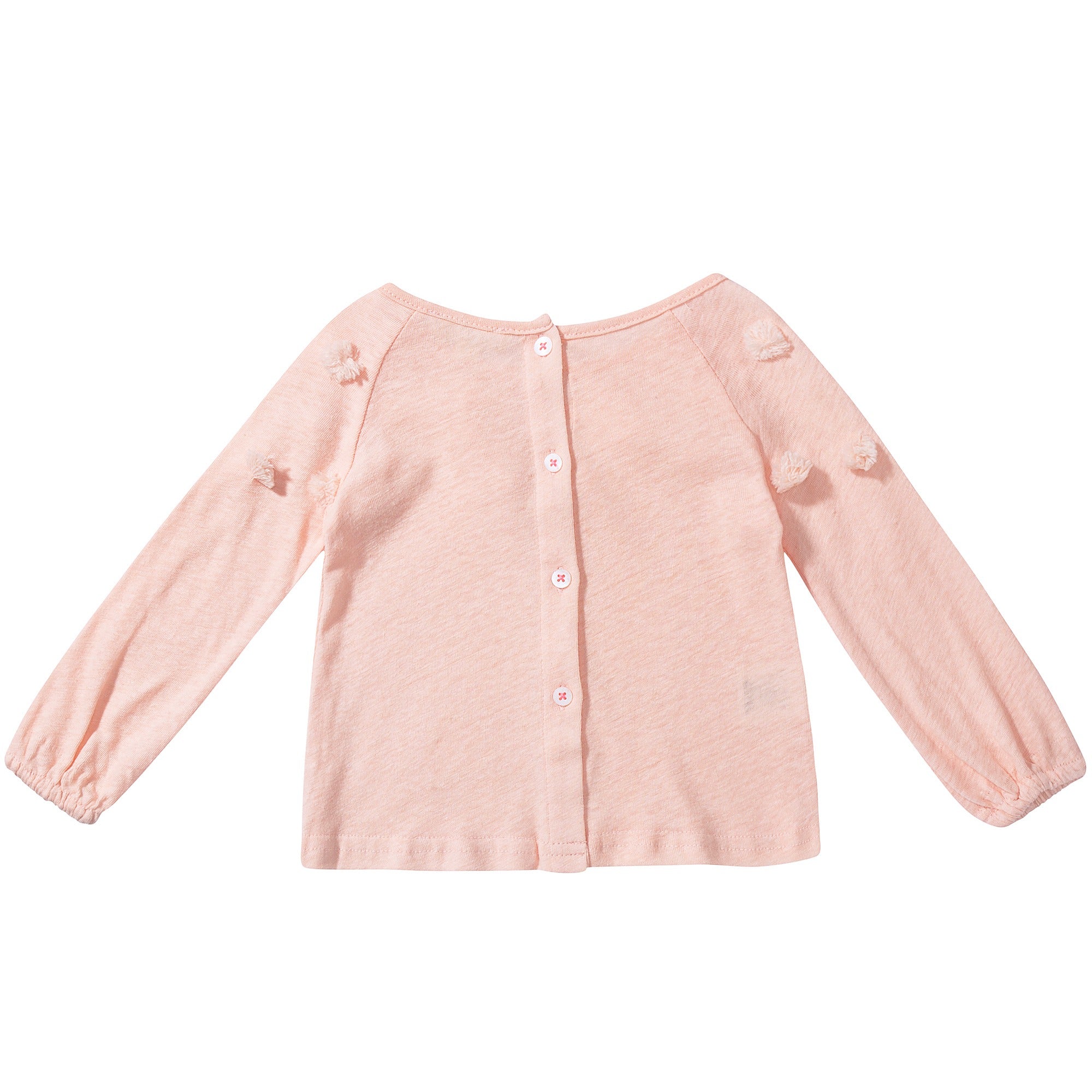 Girls Pink  Cotton T-shirt